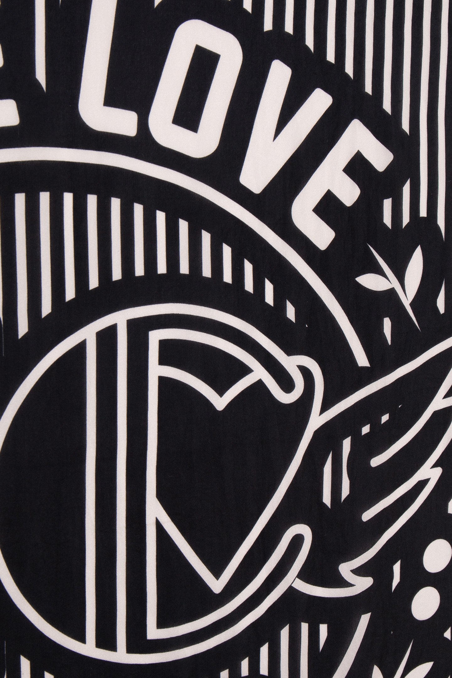 ECRU STRIPED BLACK SQUARE SCARF 4