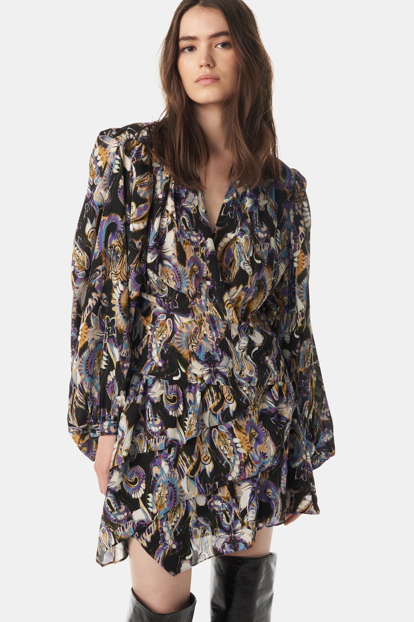 DENA TOP BLACK/PURPLE 5