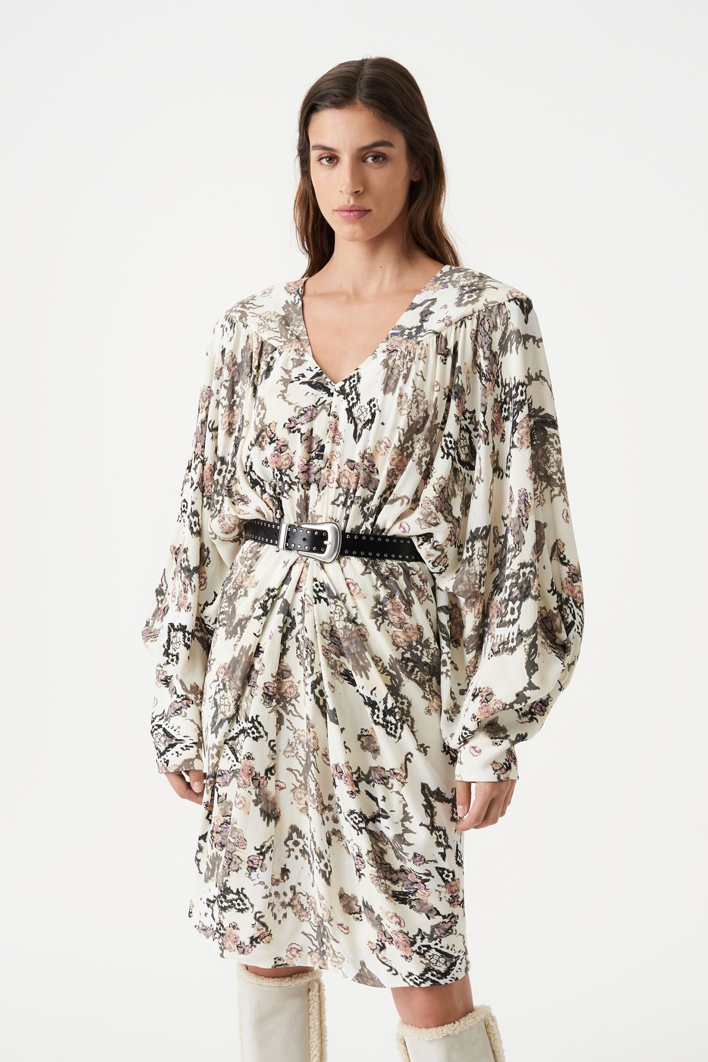 SATINKA DRESS LIGHT NUDE 5