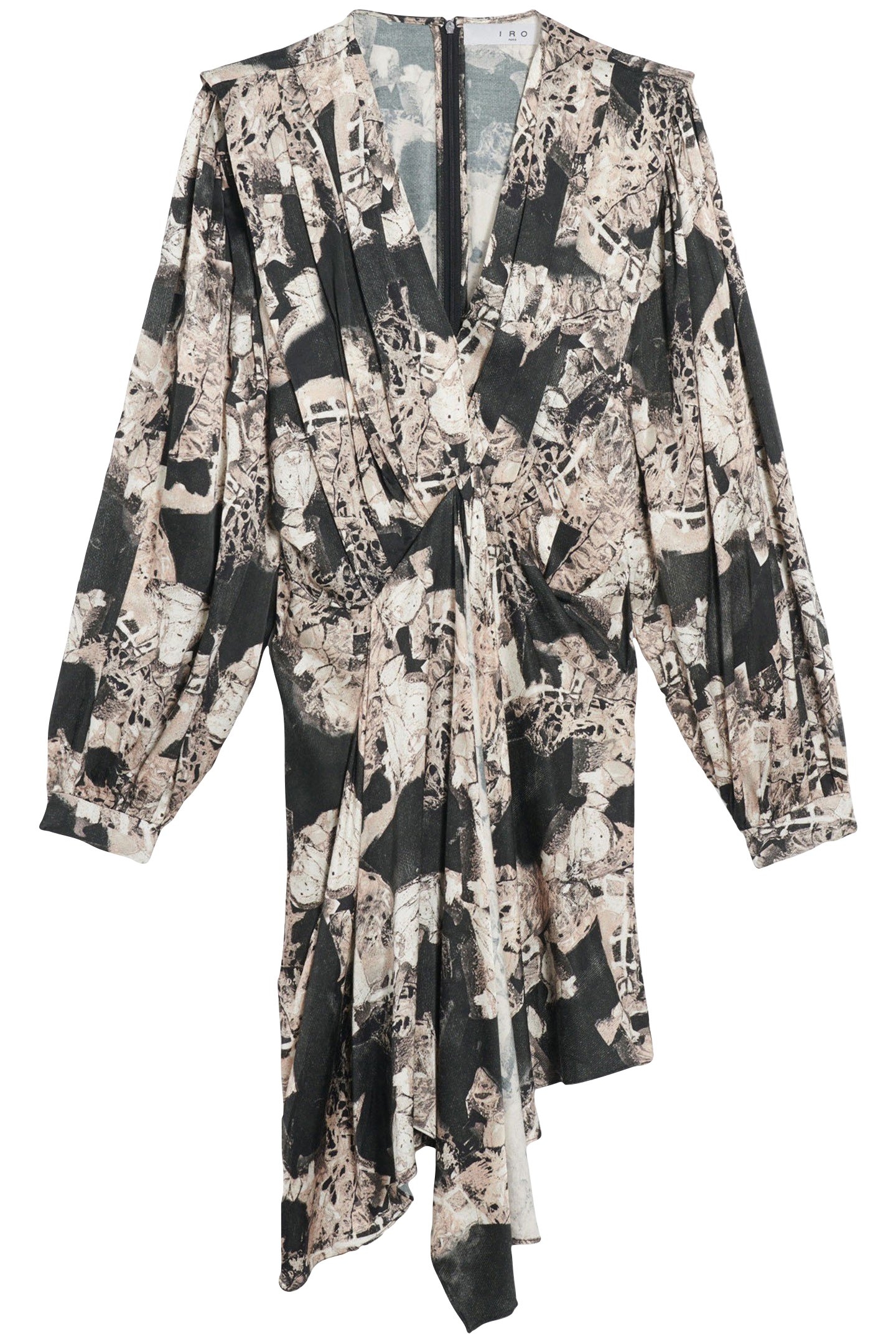 NIRVELI DRESS BLACK/BEIGE 4