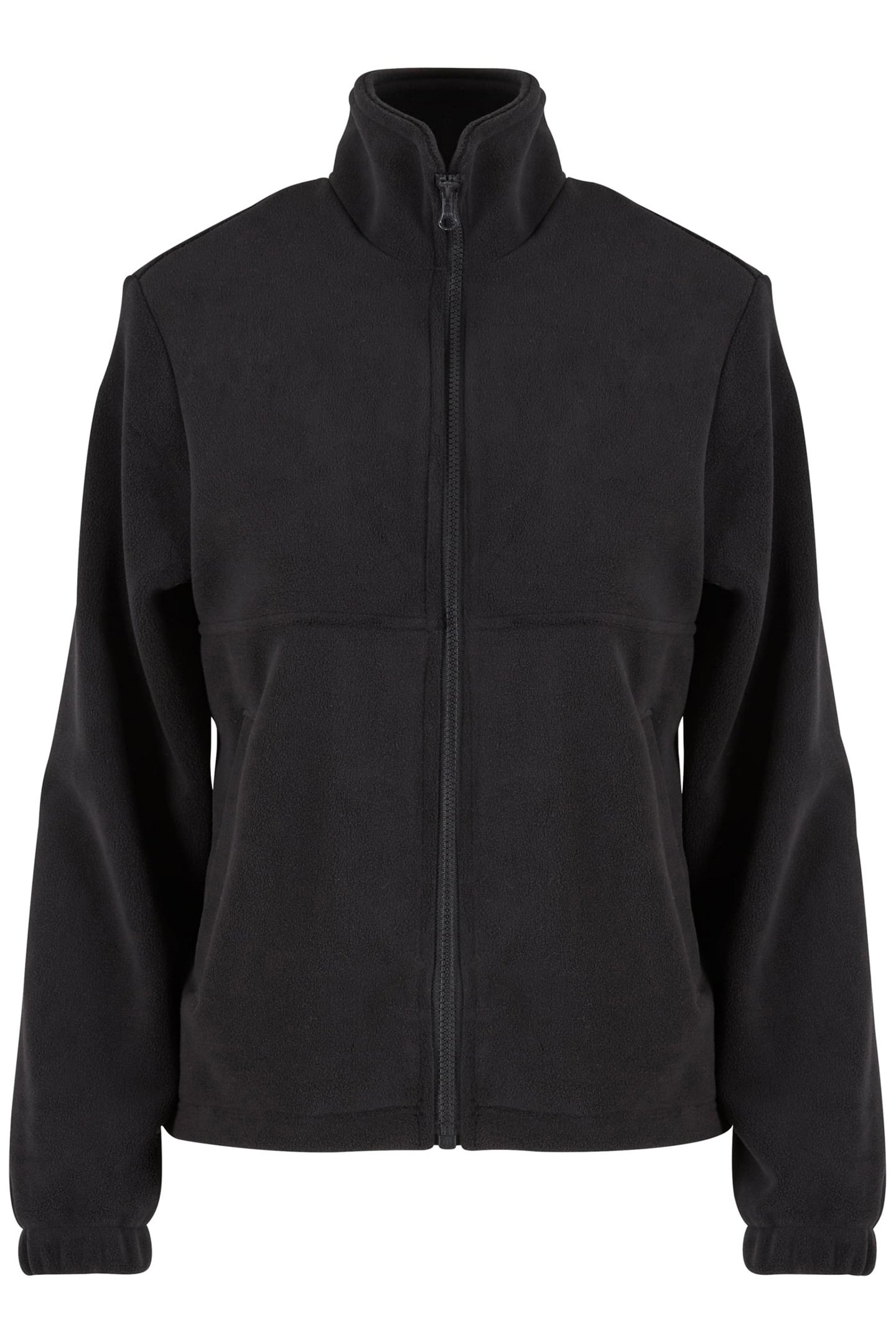 LADIES DOUBLE POLARFLEECE JACKET BLACK/BLACK 1