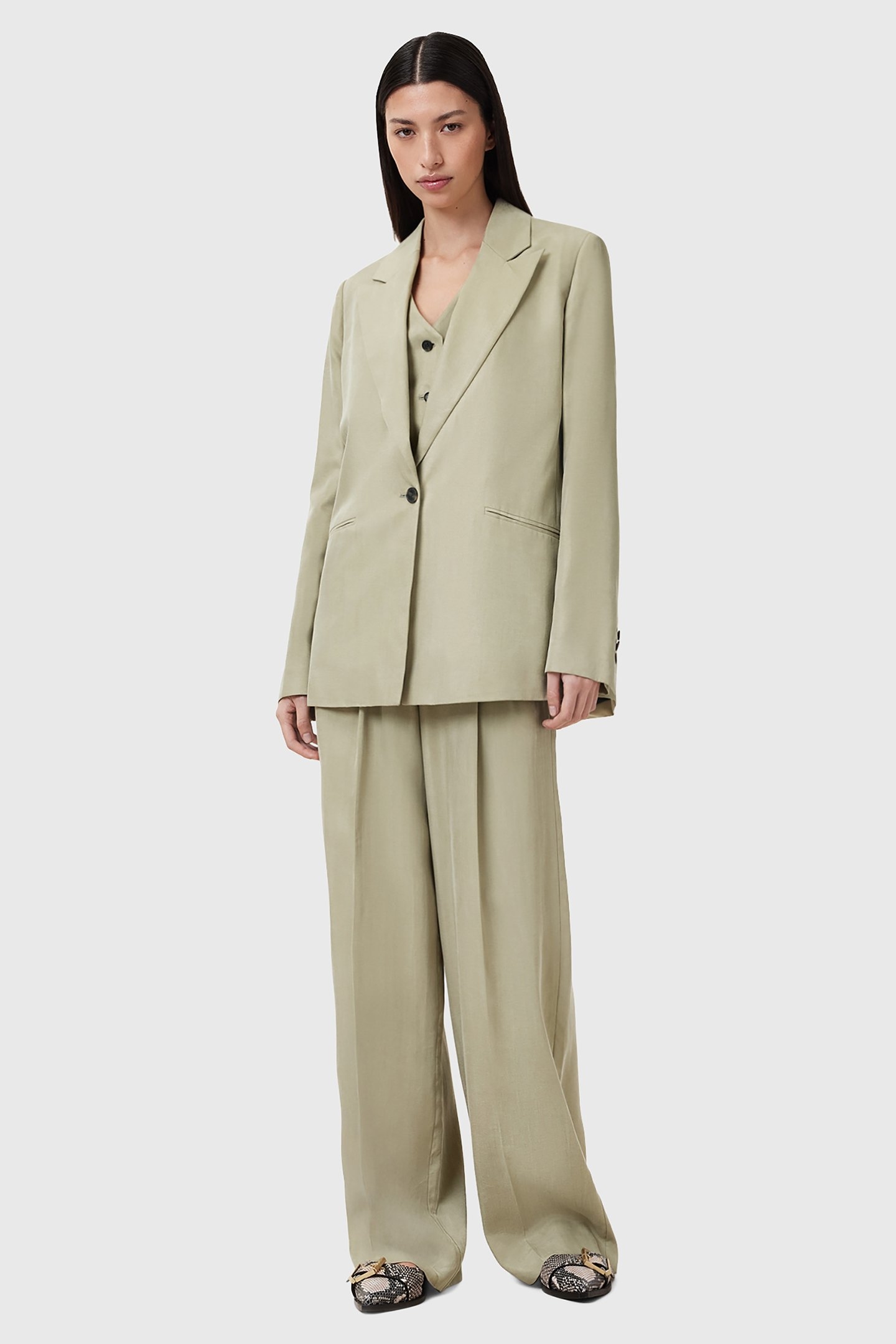AVERIE TEN BLAZER SAGE GREEN 2