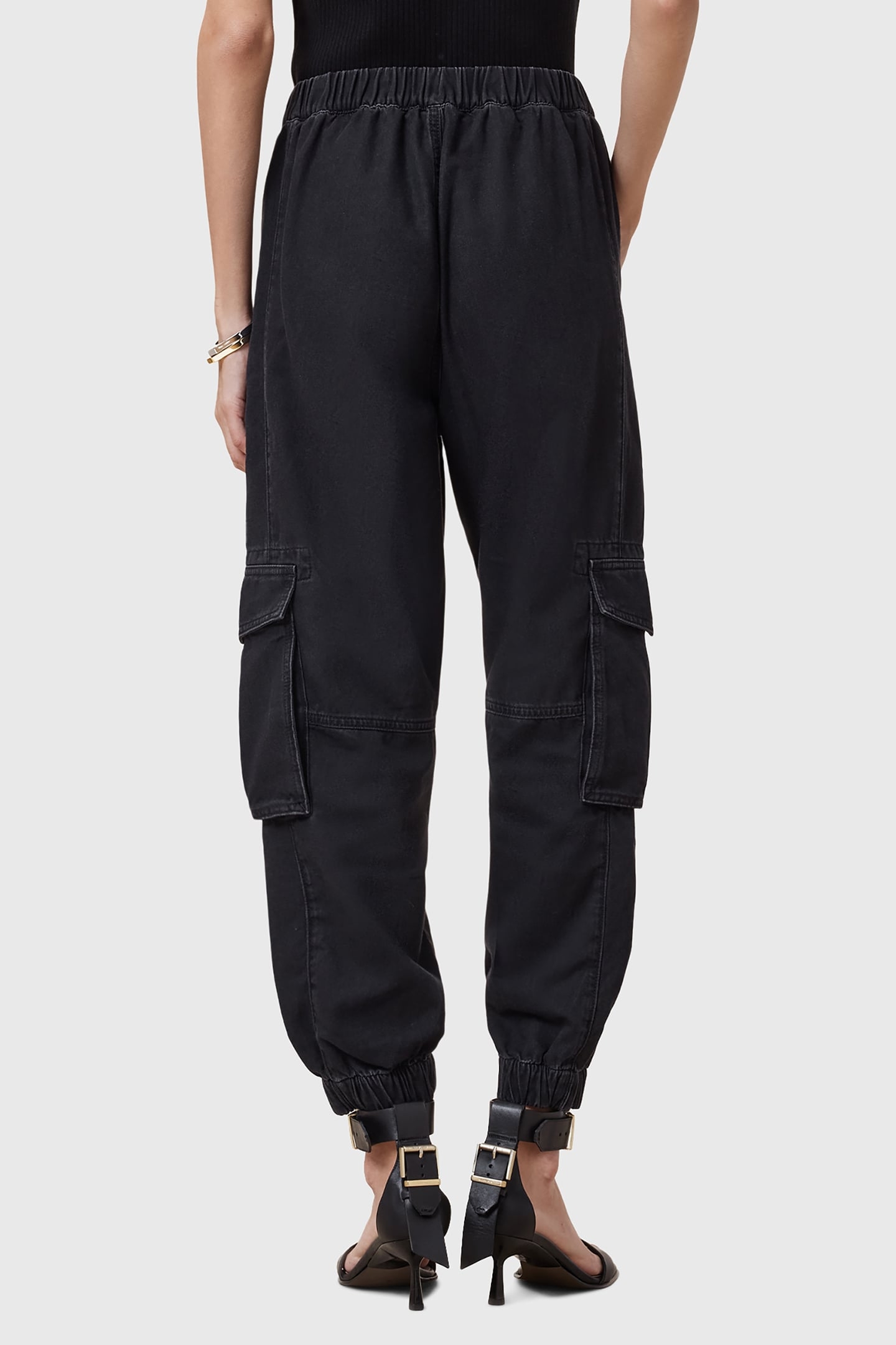 FREDA DENIM TROUSER BLACK 2