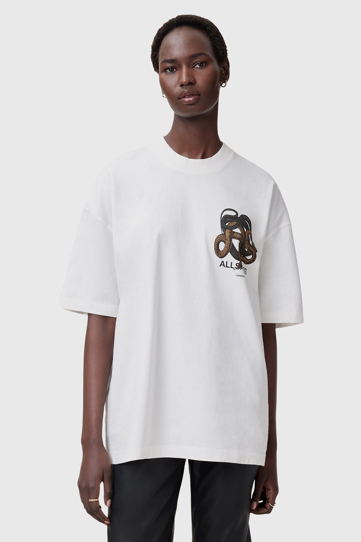 RETICULATE ETTA TEE CHALK WHITE 1