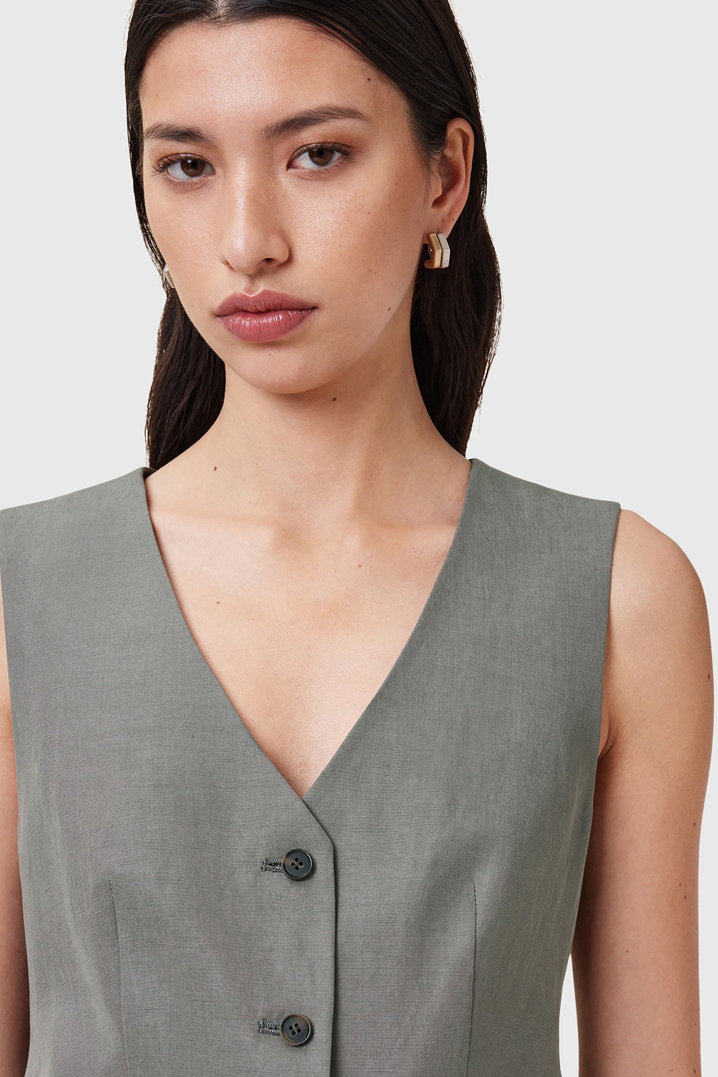 AVERIE LIN WAISTCOAT GREY 5