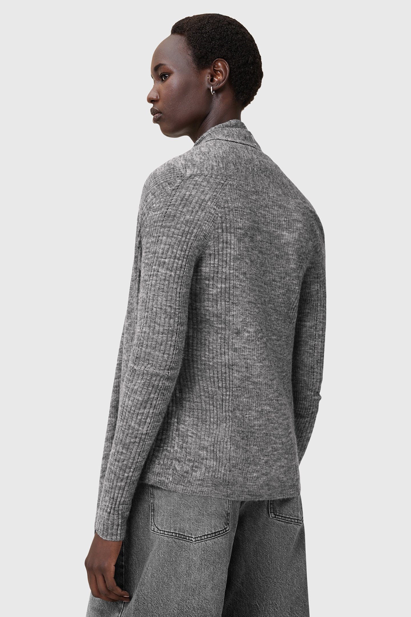 HARPER CARDIGAN PALE GREY 2