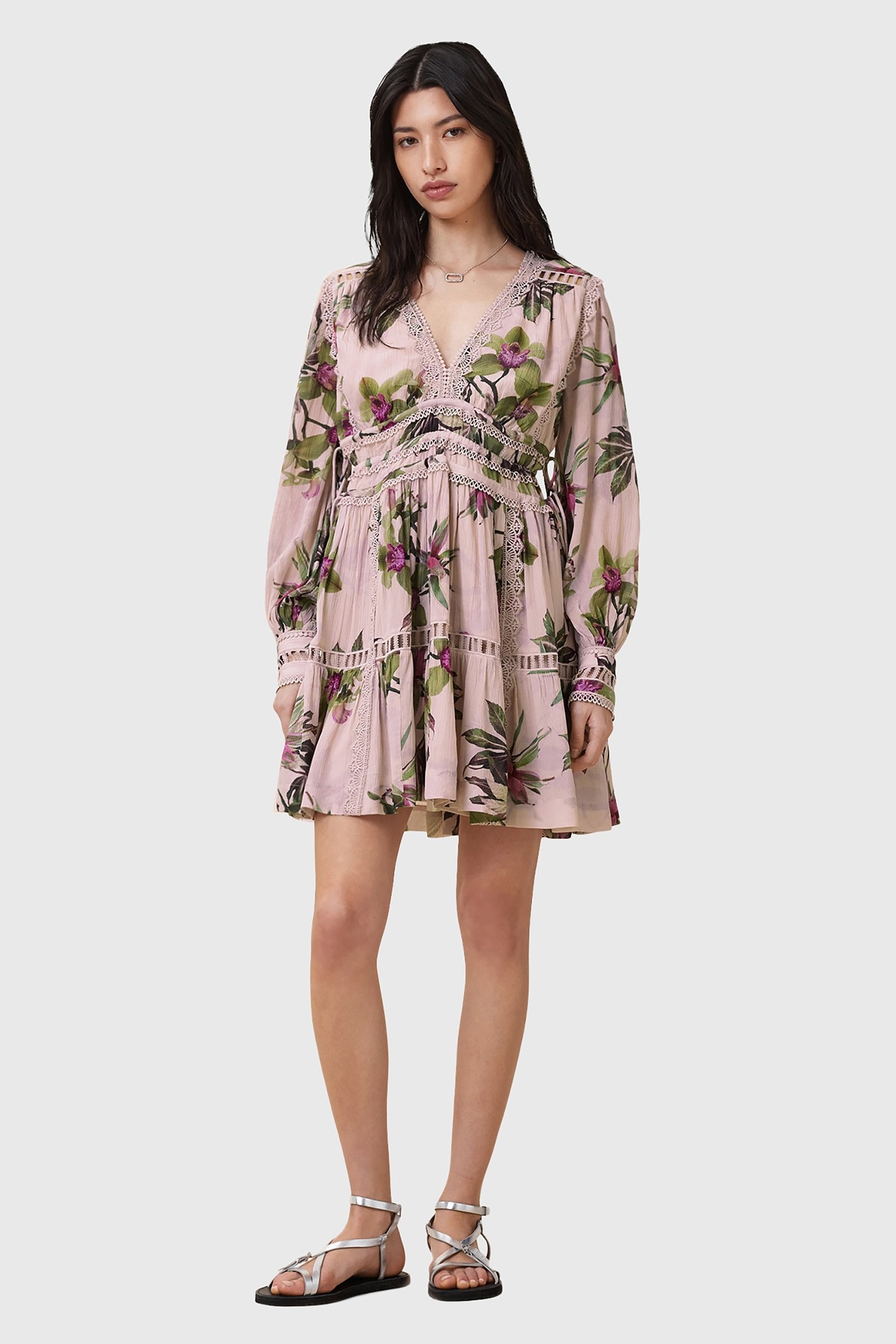 XANTHE LS MINI DRESS ADENA SOFT PINK 3