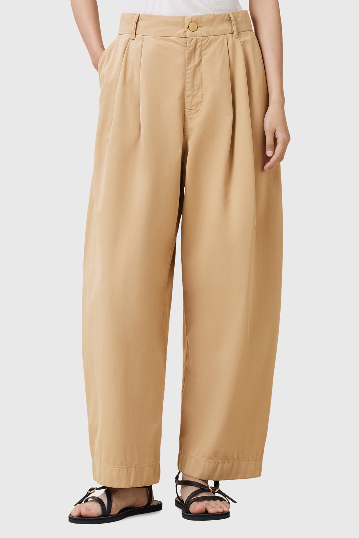 BECCA TROUSER CAMEL BROWN 1