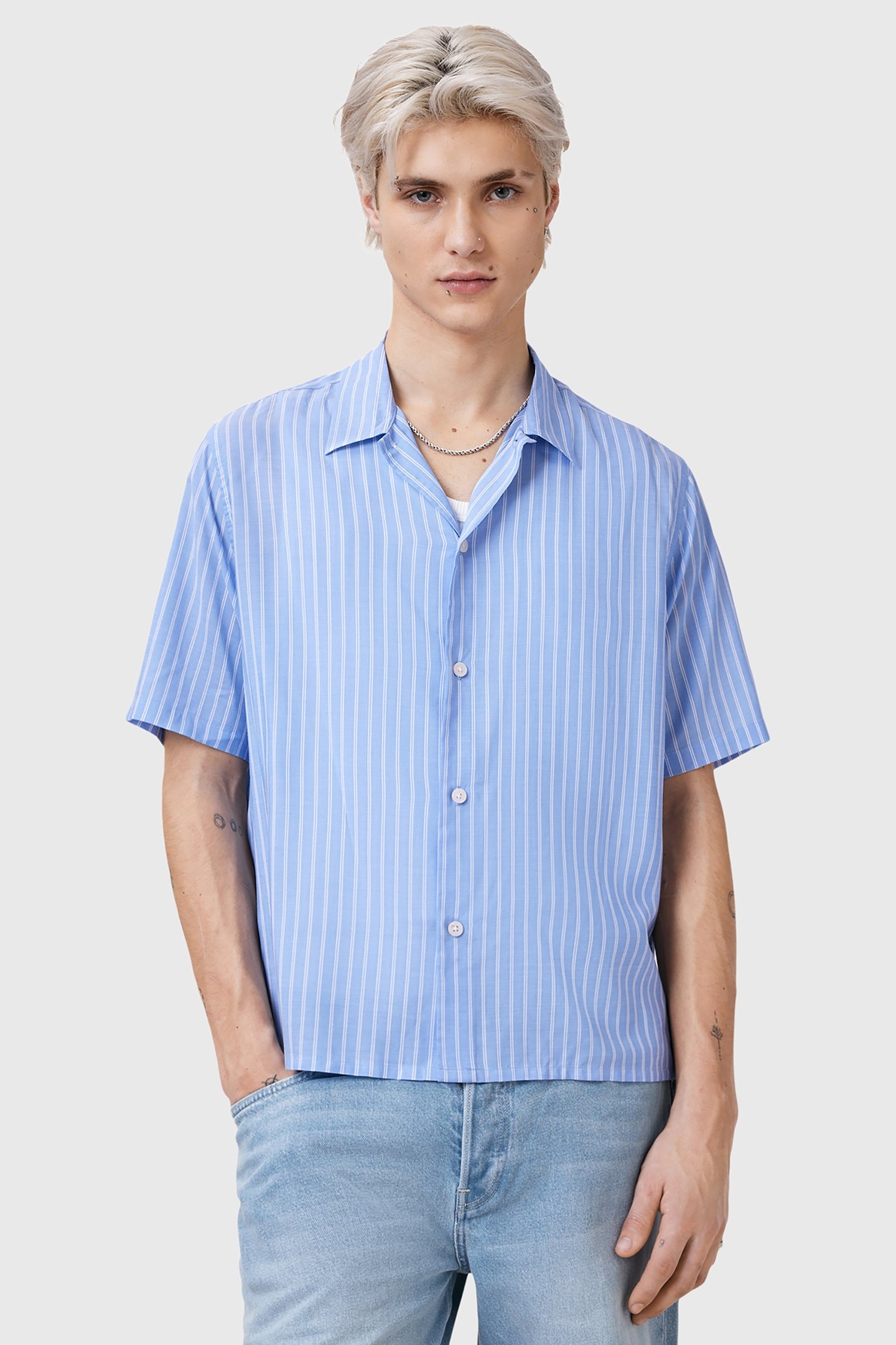 ARRAN SS SHIRT AREO BLUE 1