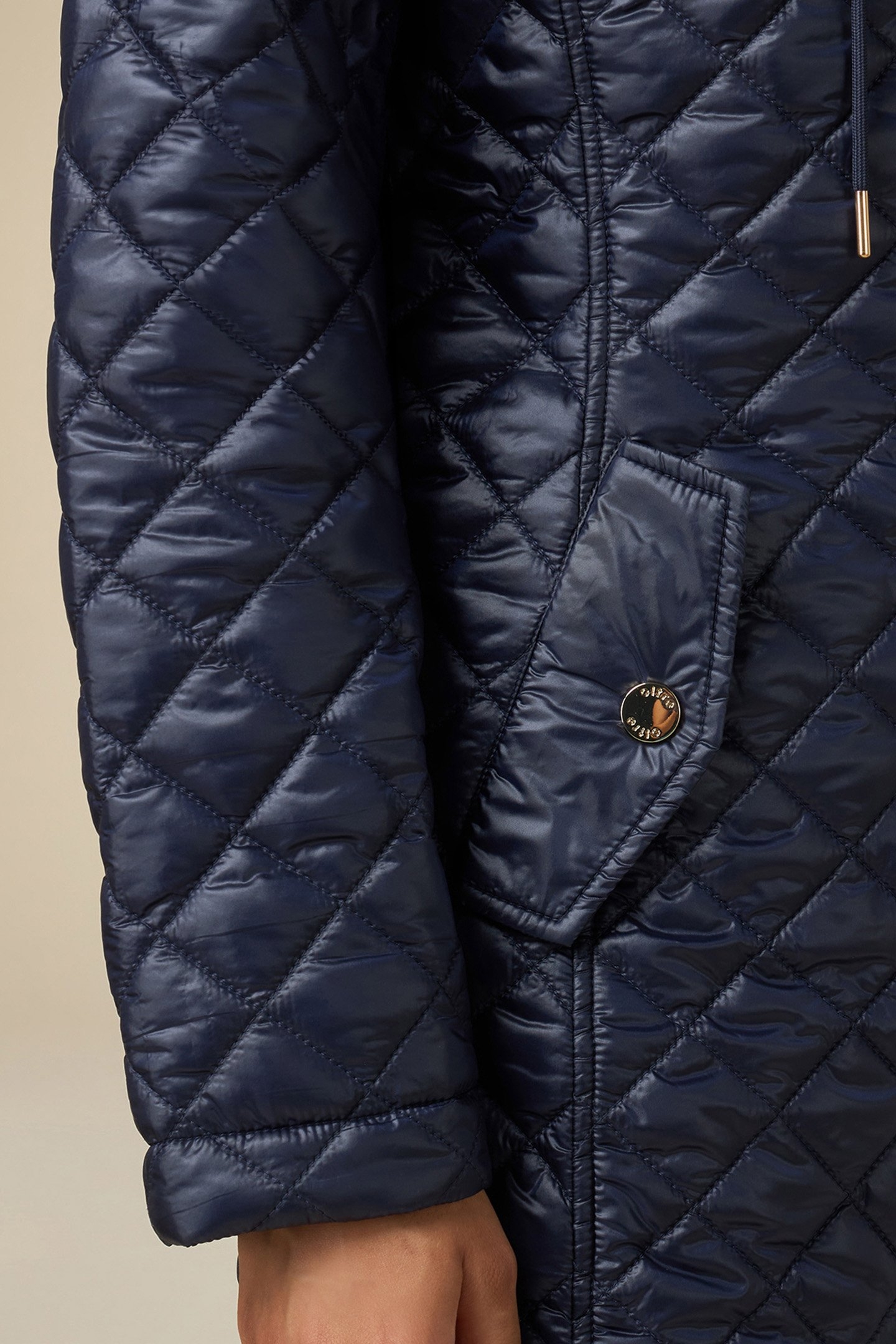 LIGHTWEIGHT MIDI DOWN JACKET BLUE 4