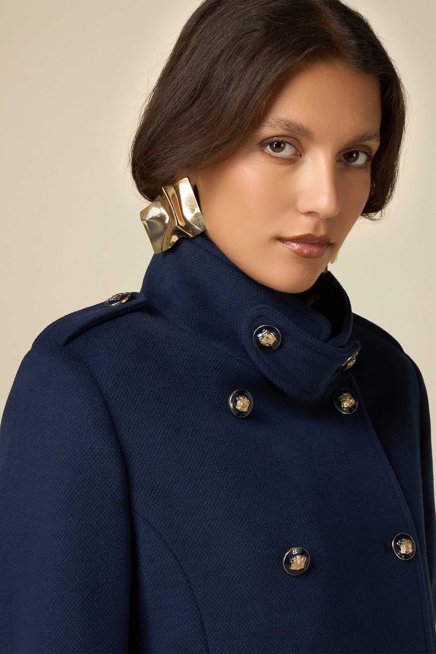 SHORT MILITARY COAT BLUE 4