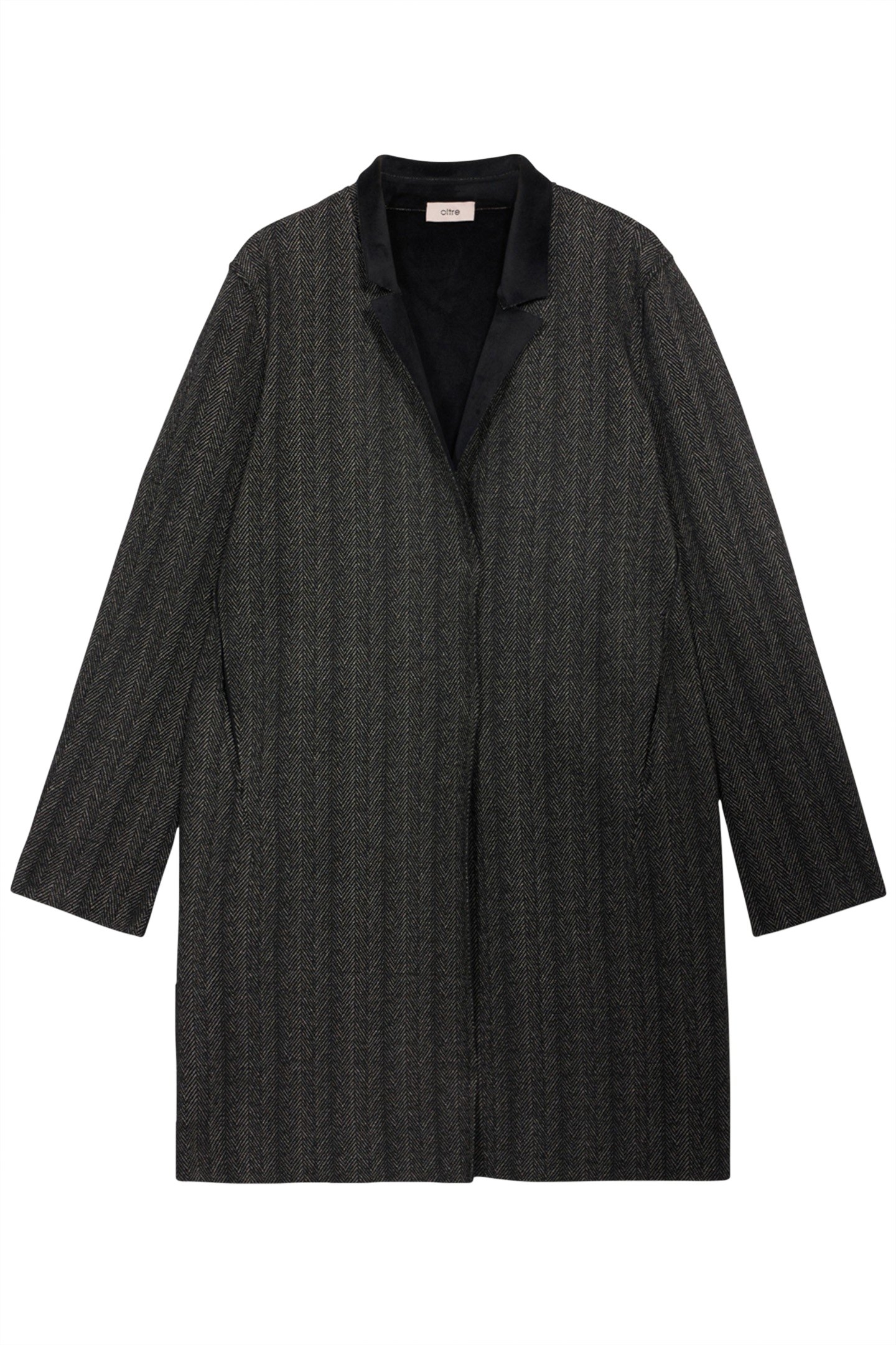 DOUBLE FABRIC MID-LENGTH COAT GREY 3