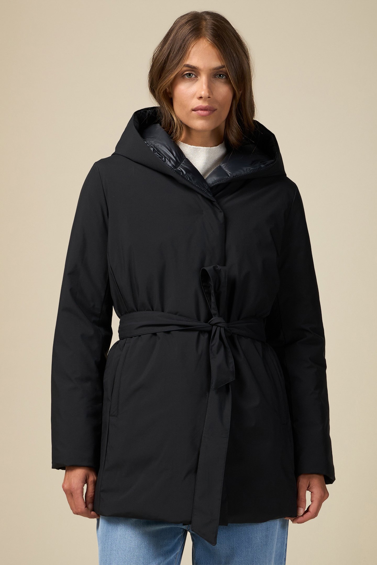 PADDED MIDI PARKA BLACK 1