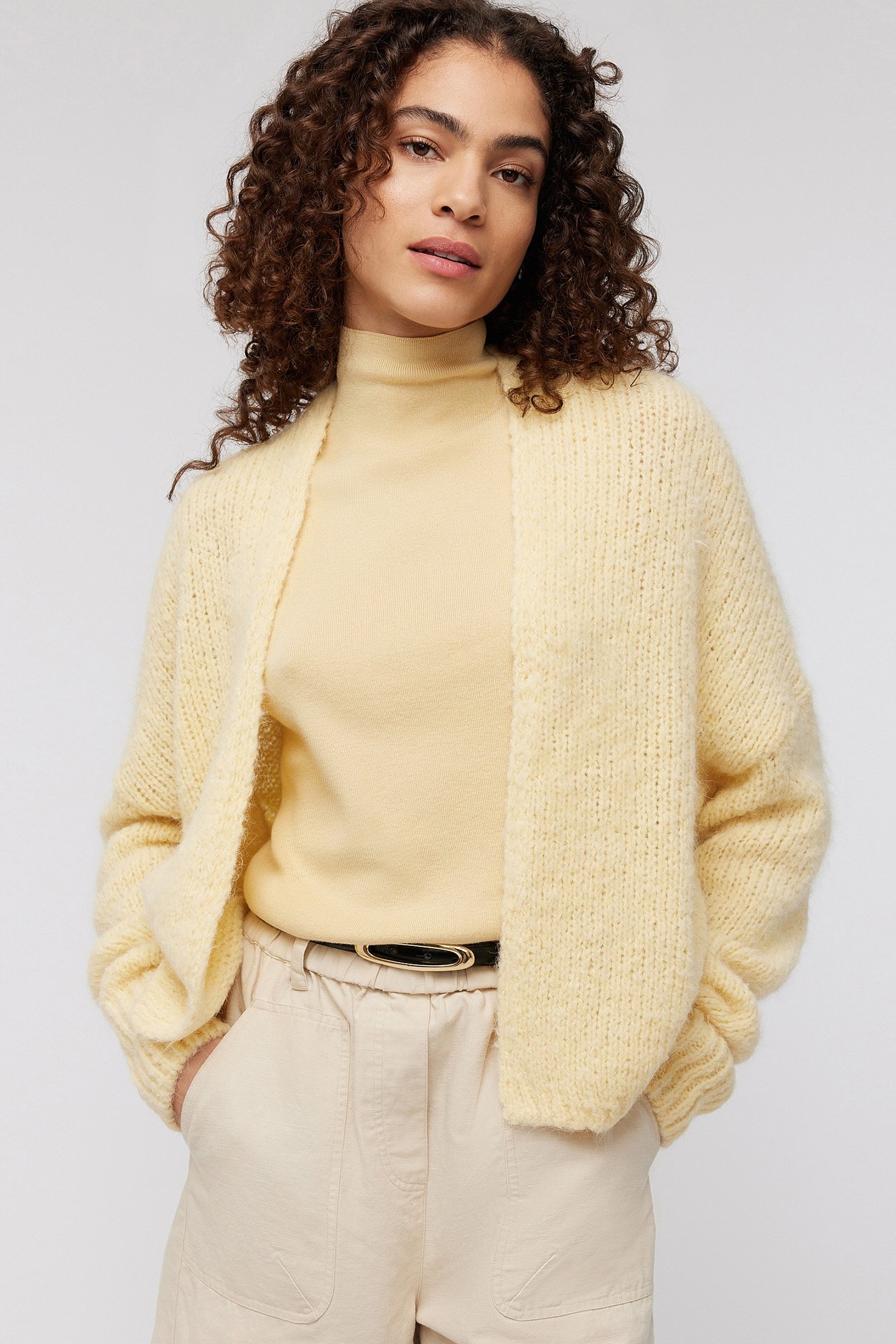 BECKY CARDIGAN YELLOW 1