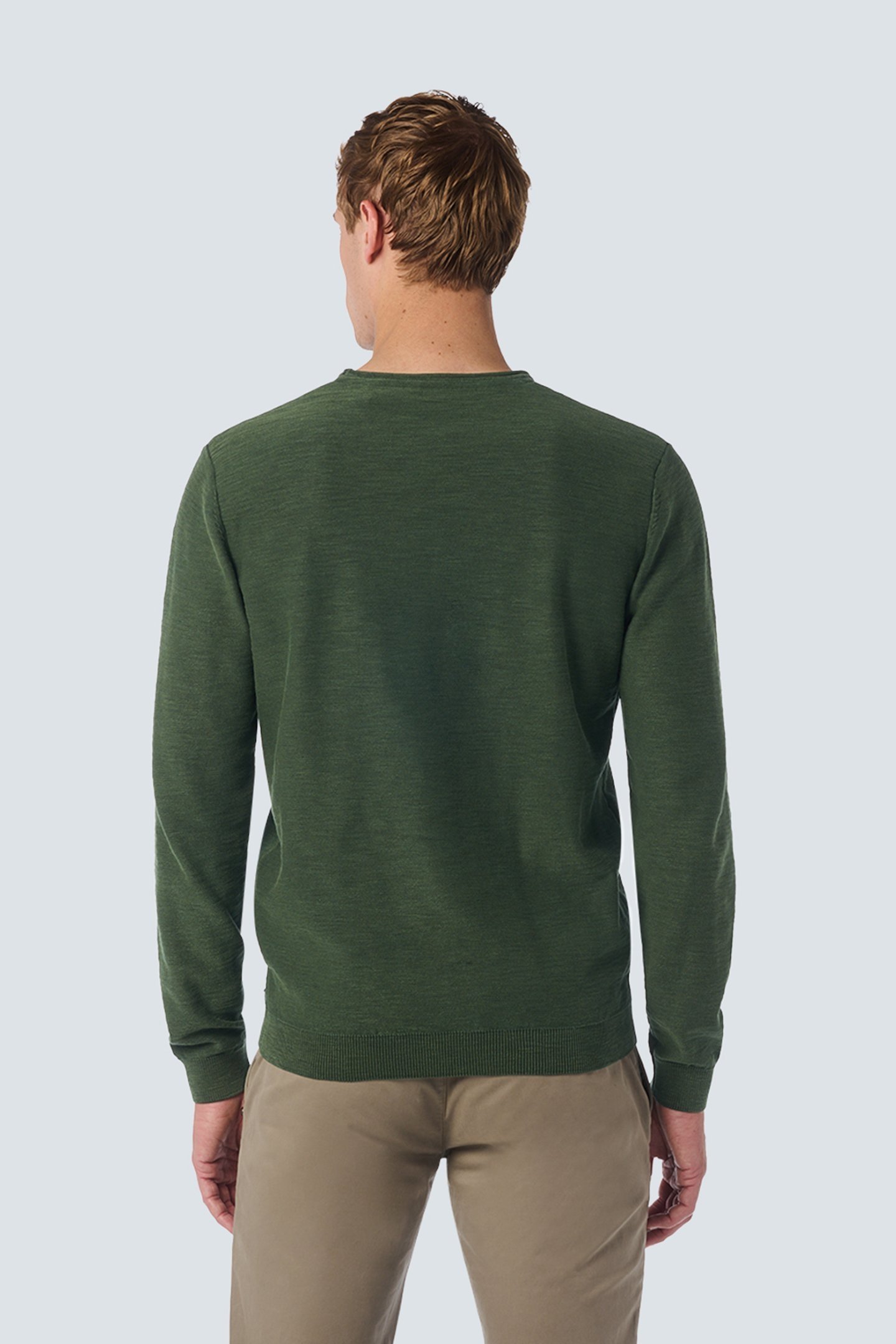 PULLOVER CREWNECK GARMENT DYED + STONE WASHED DARK GREEN 2