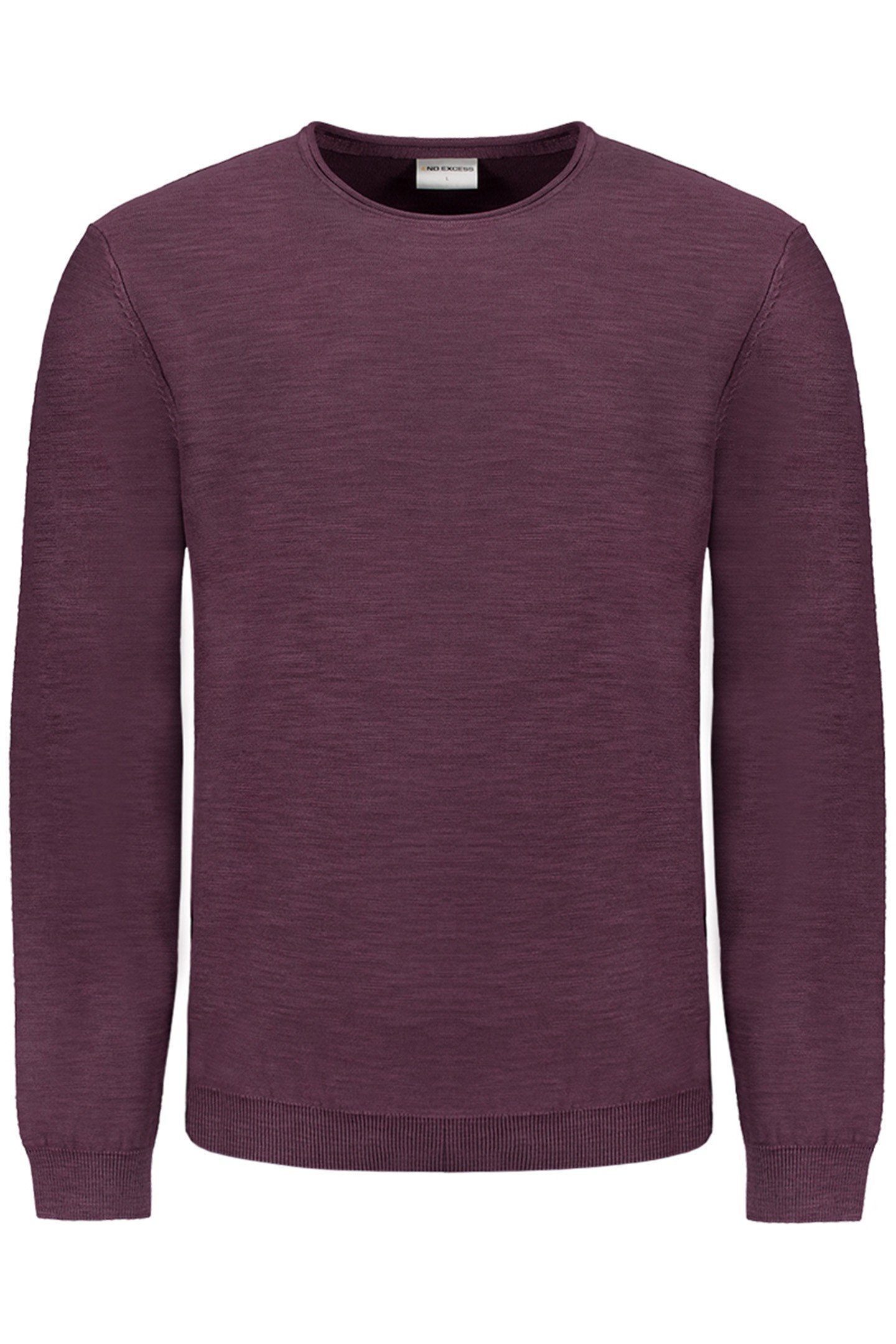 PULLOVER CREWNECK GARMENT DYED + STONE WASHED AUBERGINE 4