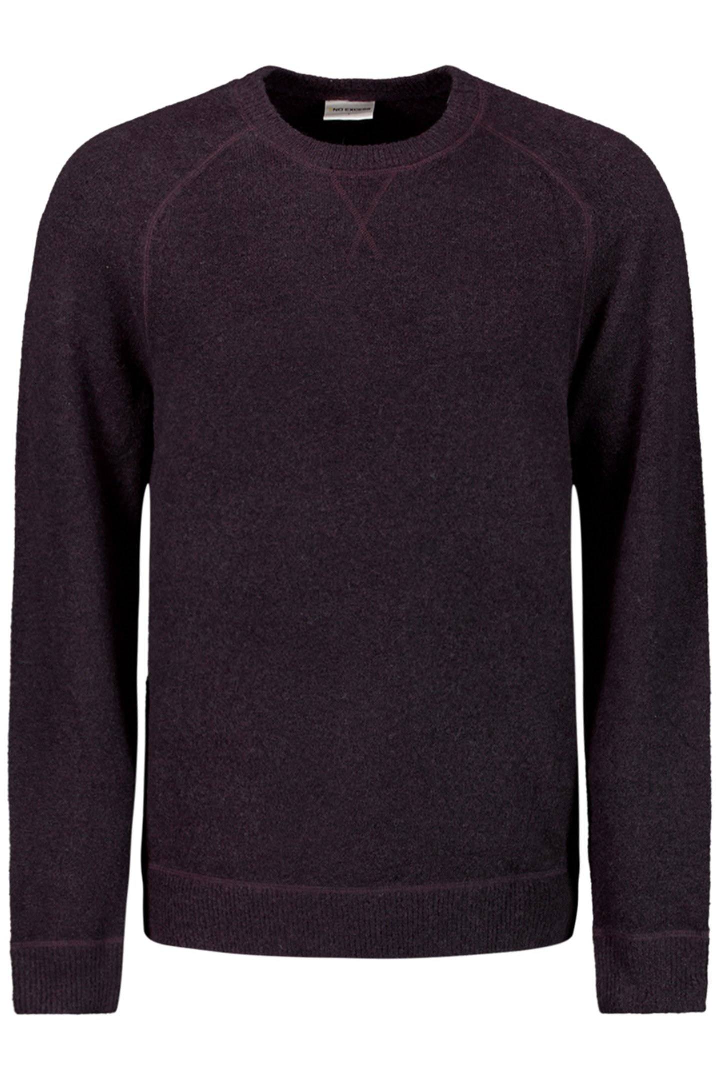 PULLOVER CREWNECK MELANGE WITH WOOL AUBERGINE 4