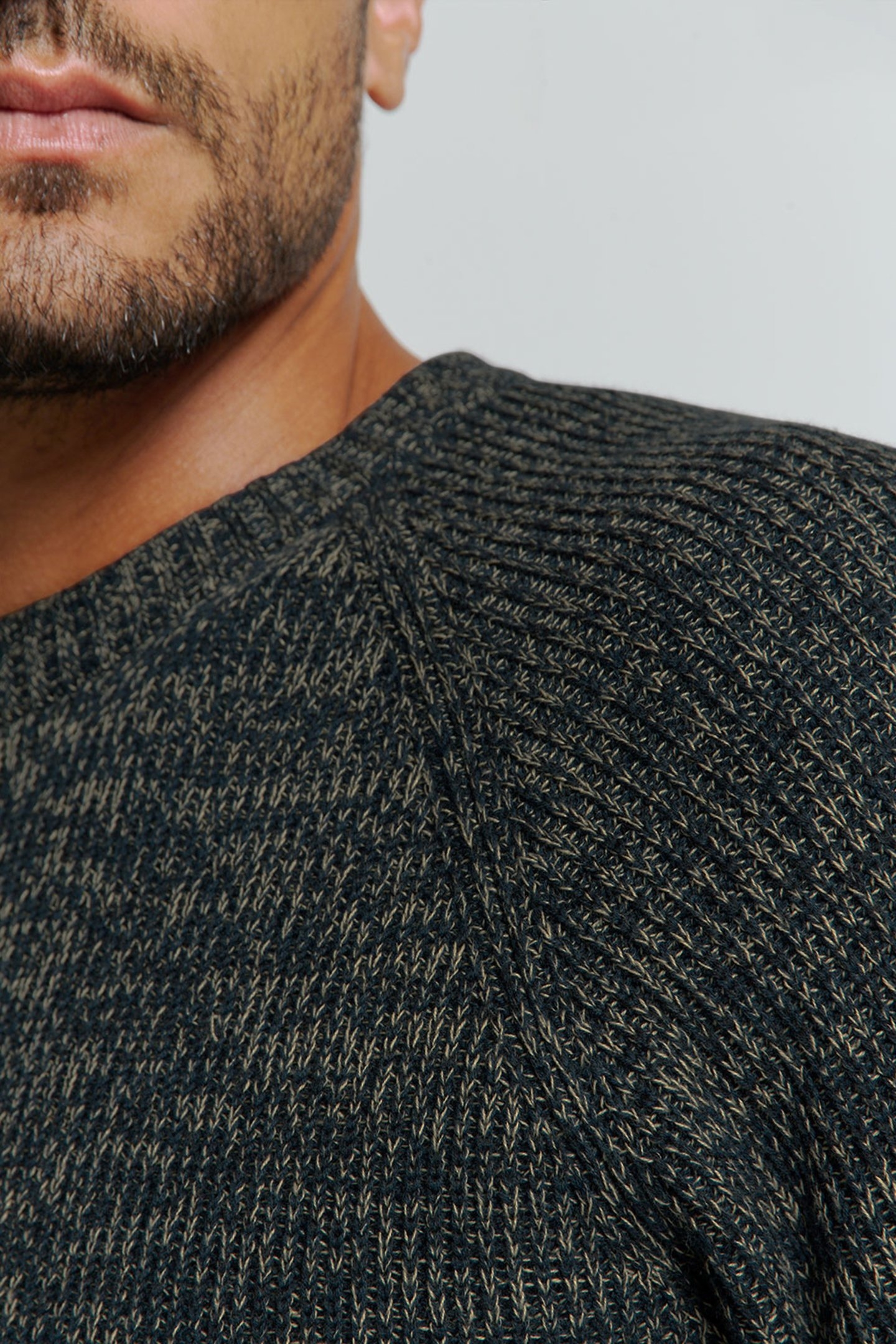 PULLOVER CREWNECK 3 COLOURED RIB NIGHT 7