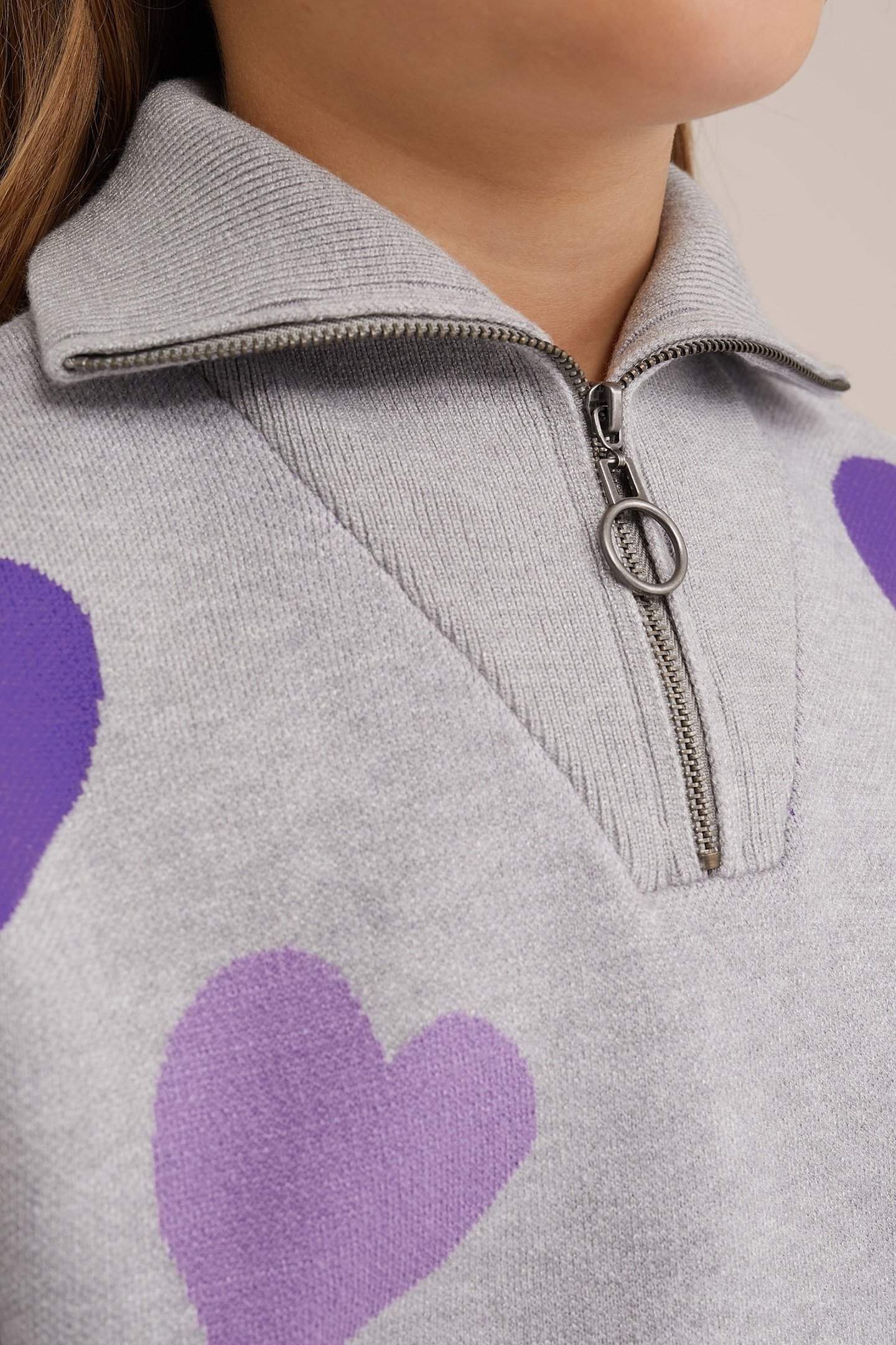 KNITTED PULLOVER GREY 5