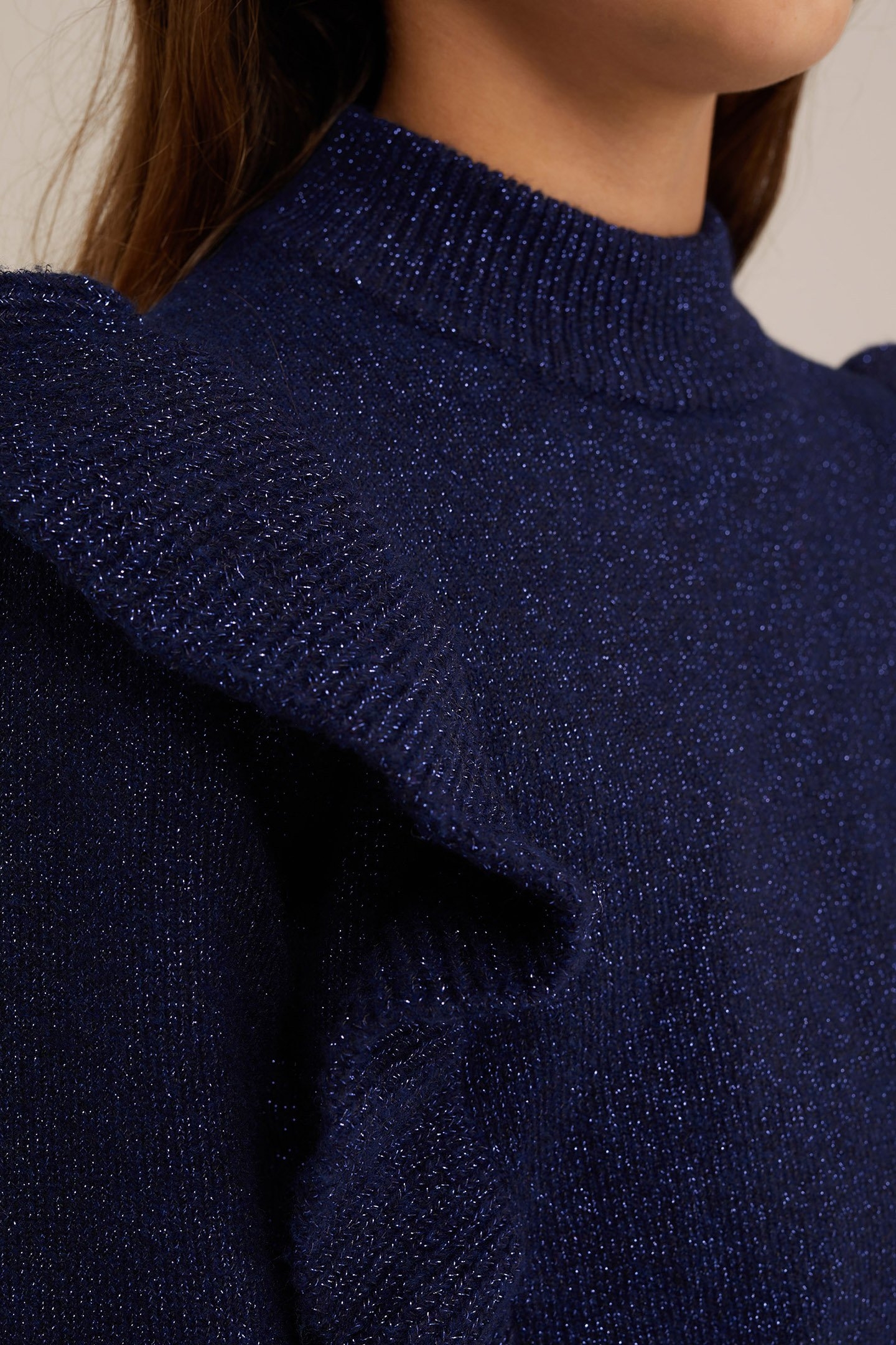 KNITTED PULLOVER DARK BLUE 5