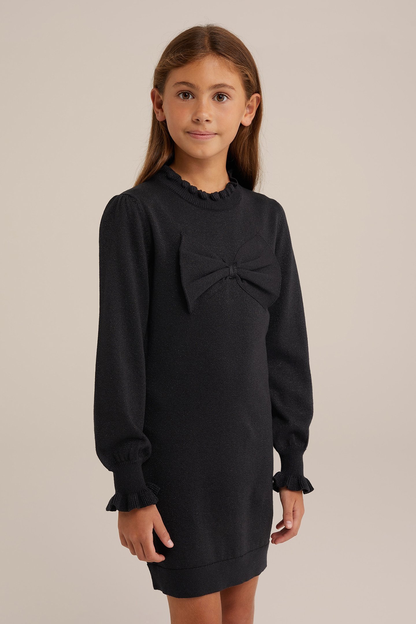 DRESS MID LENGTH BLACK 1