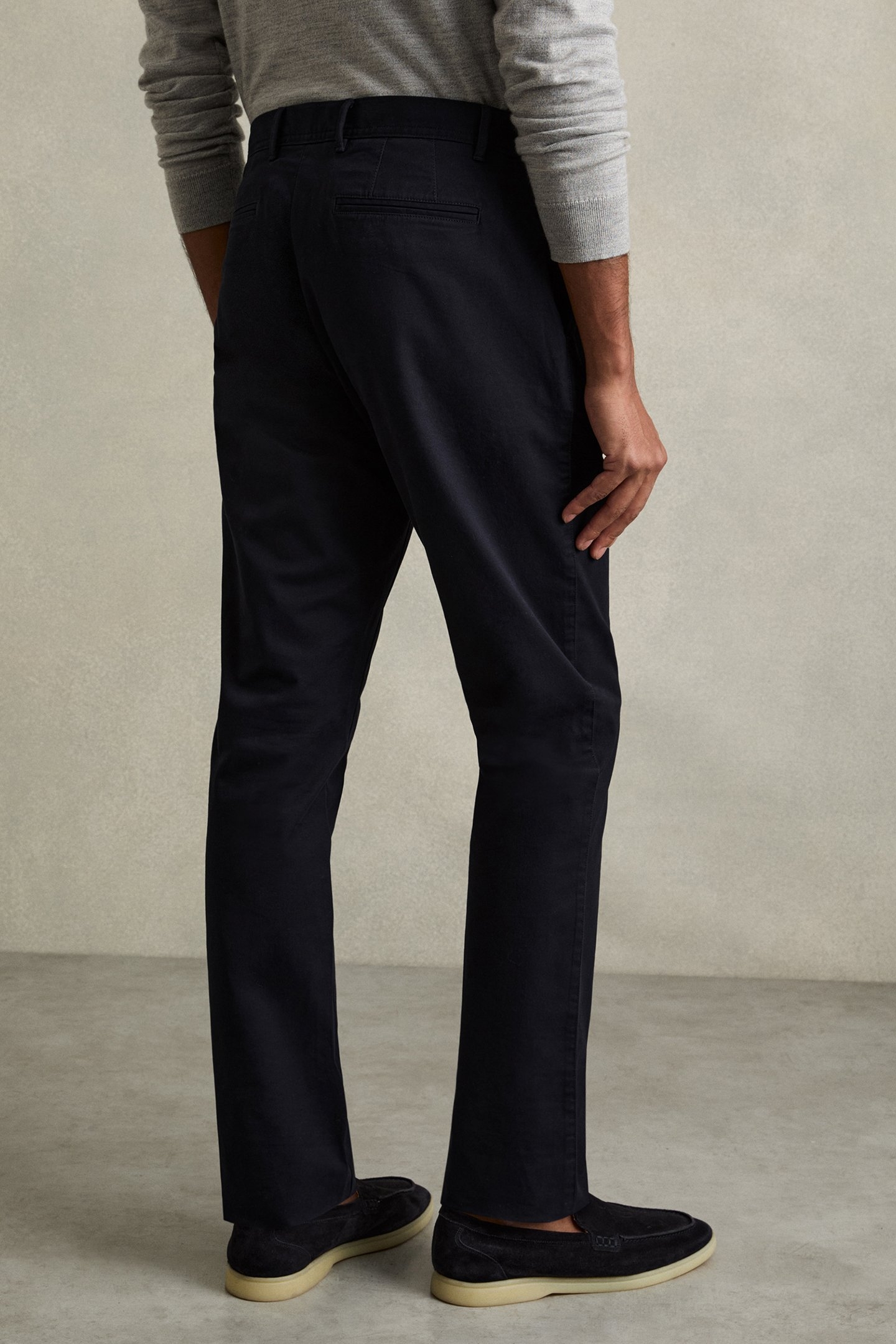 PITCH-WASHED SLIM FIT CHI NAVY 2