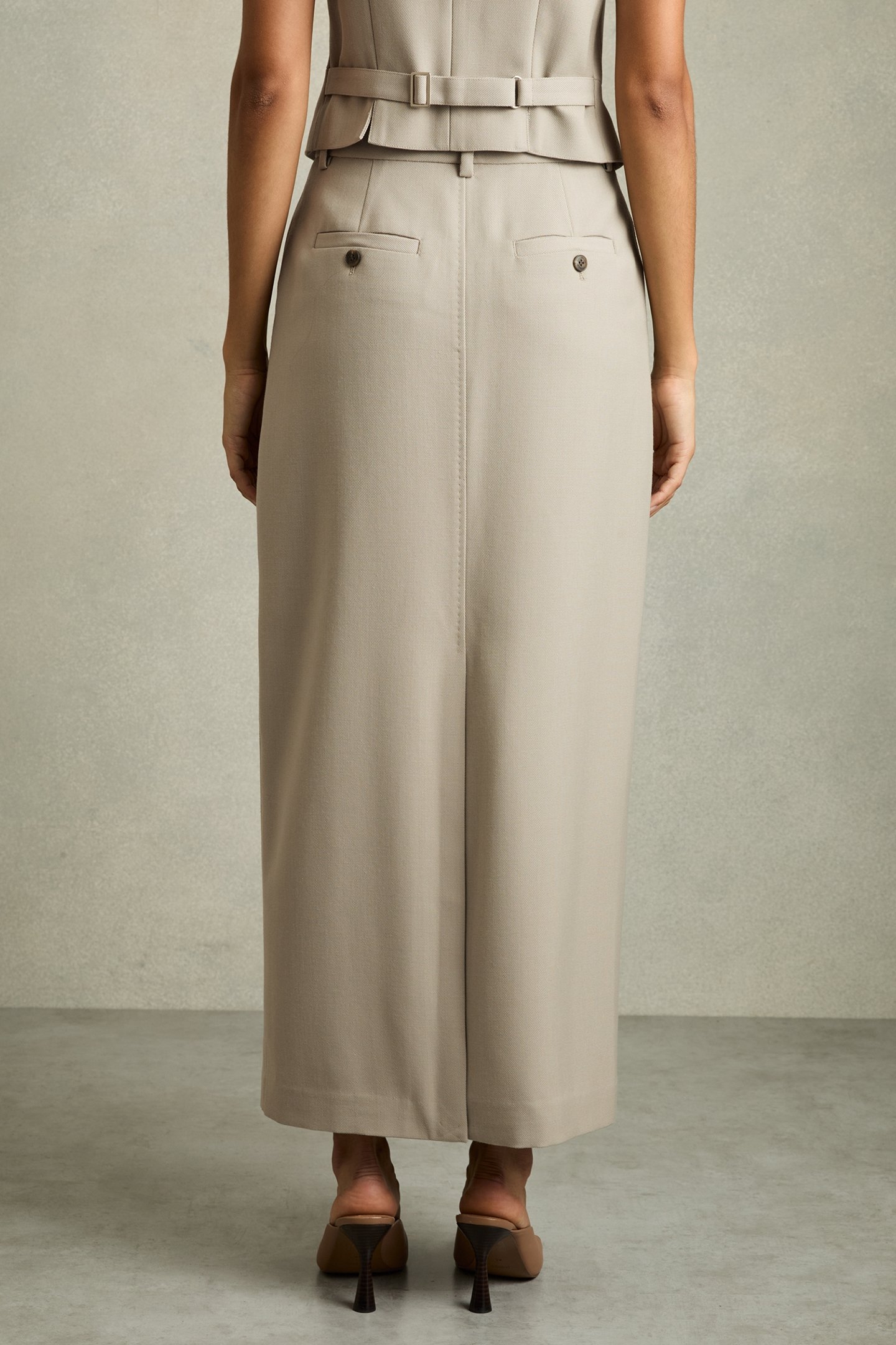 FORMAL TAILORED SKIRT NEUTRAL 2