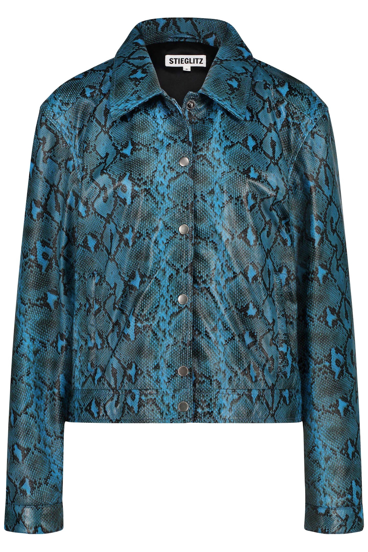 ISOBEL LEATHER JACKET BLUE 3