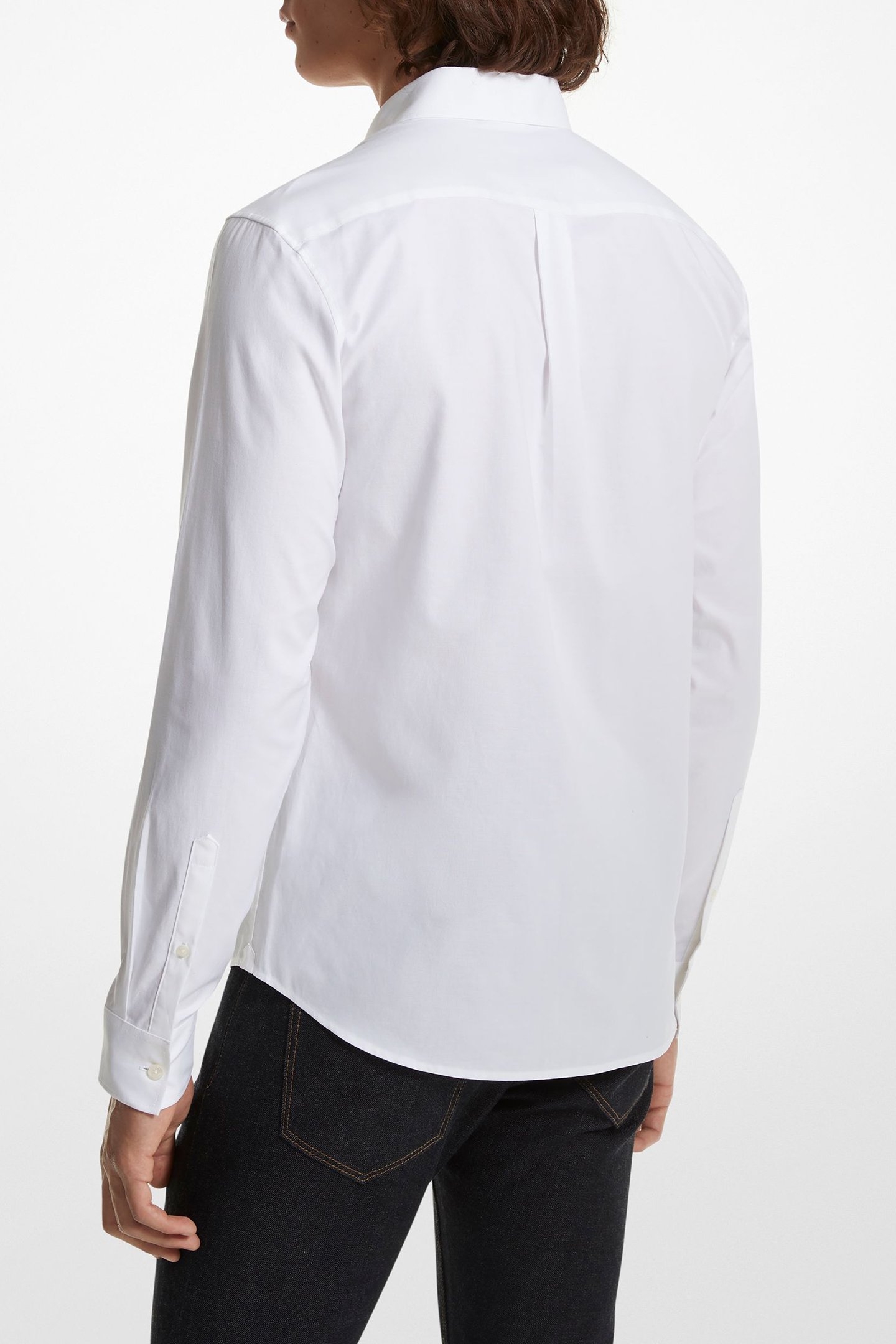 LS SLM BD OXFORD SHIRT WHITE 2