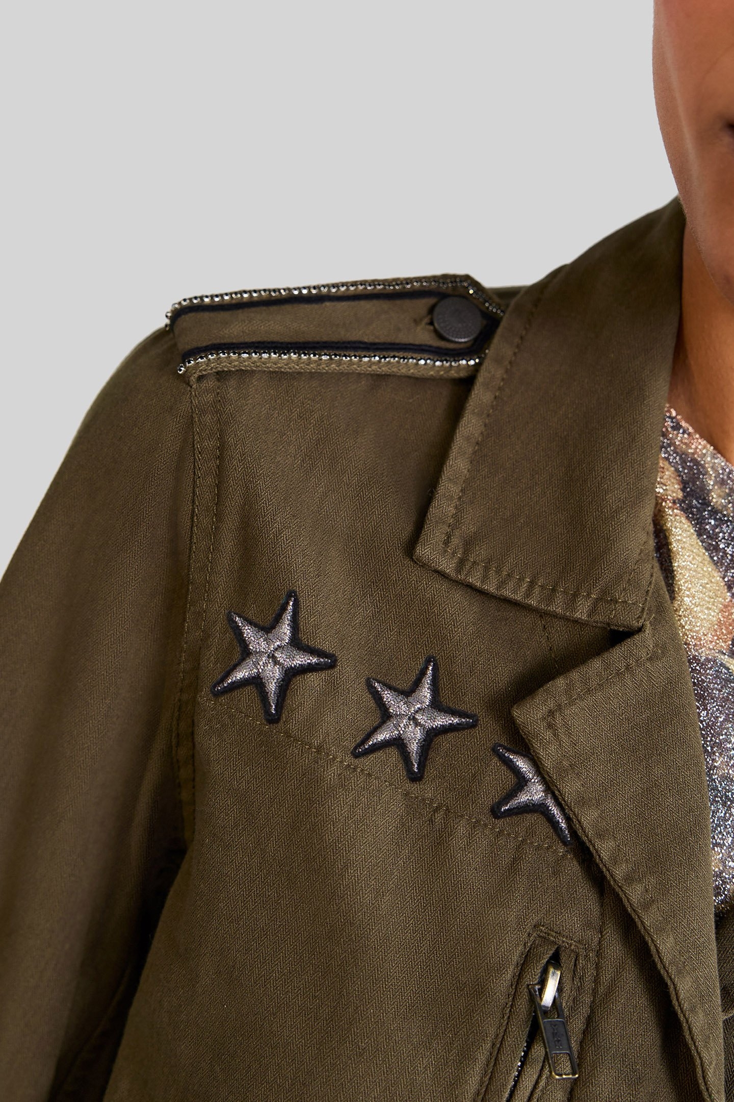 WAKAME SAFARI JACKET WITH STAR BADGES WAKAME 7