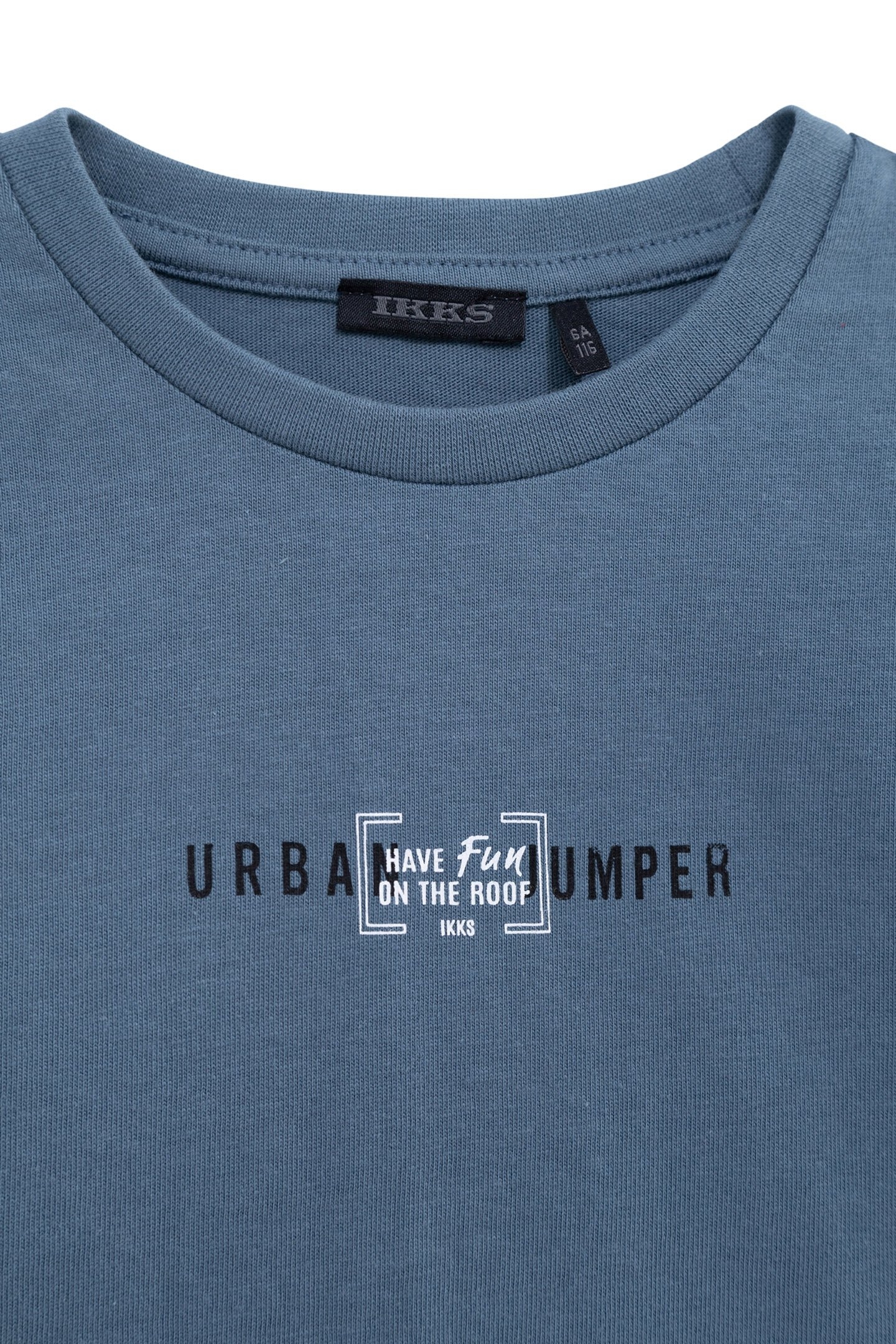 BOY'S BLUE ORGANIC COTTON T-SHIRT WITH PHOSPHORESCENT BACK 3