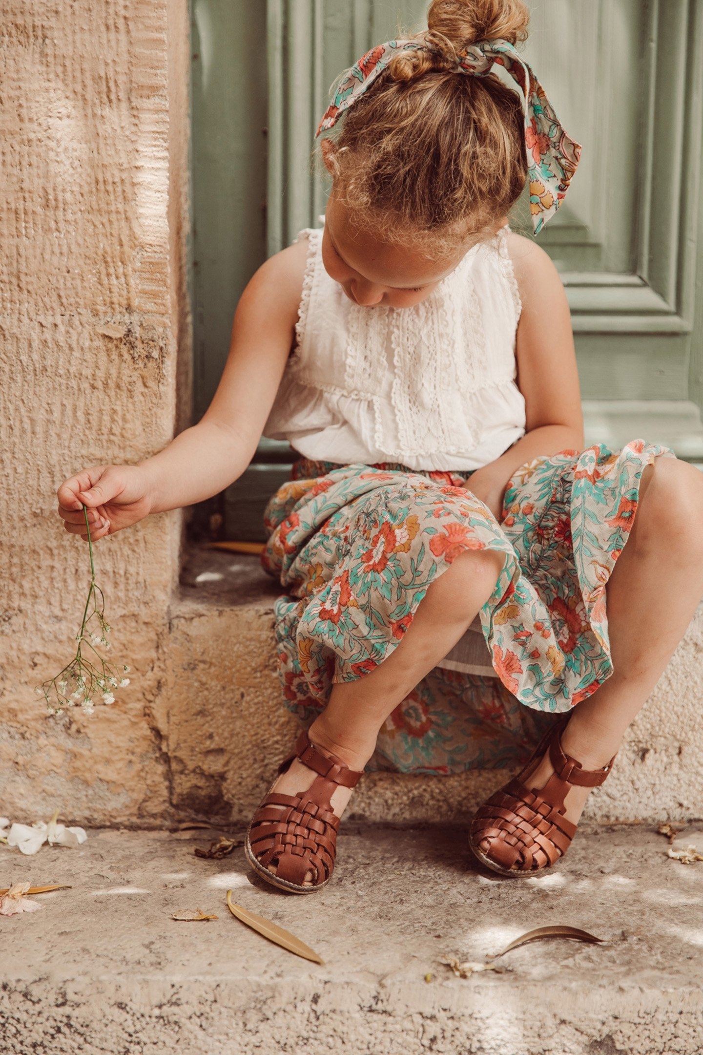 SKIRT ANNETA WATER FLOWERS 3