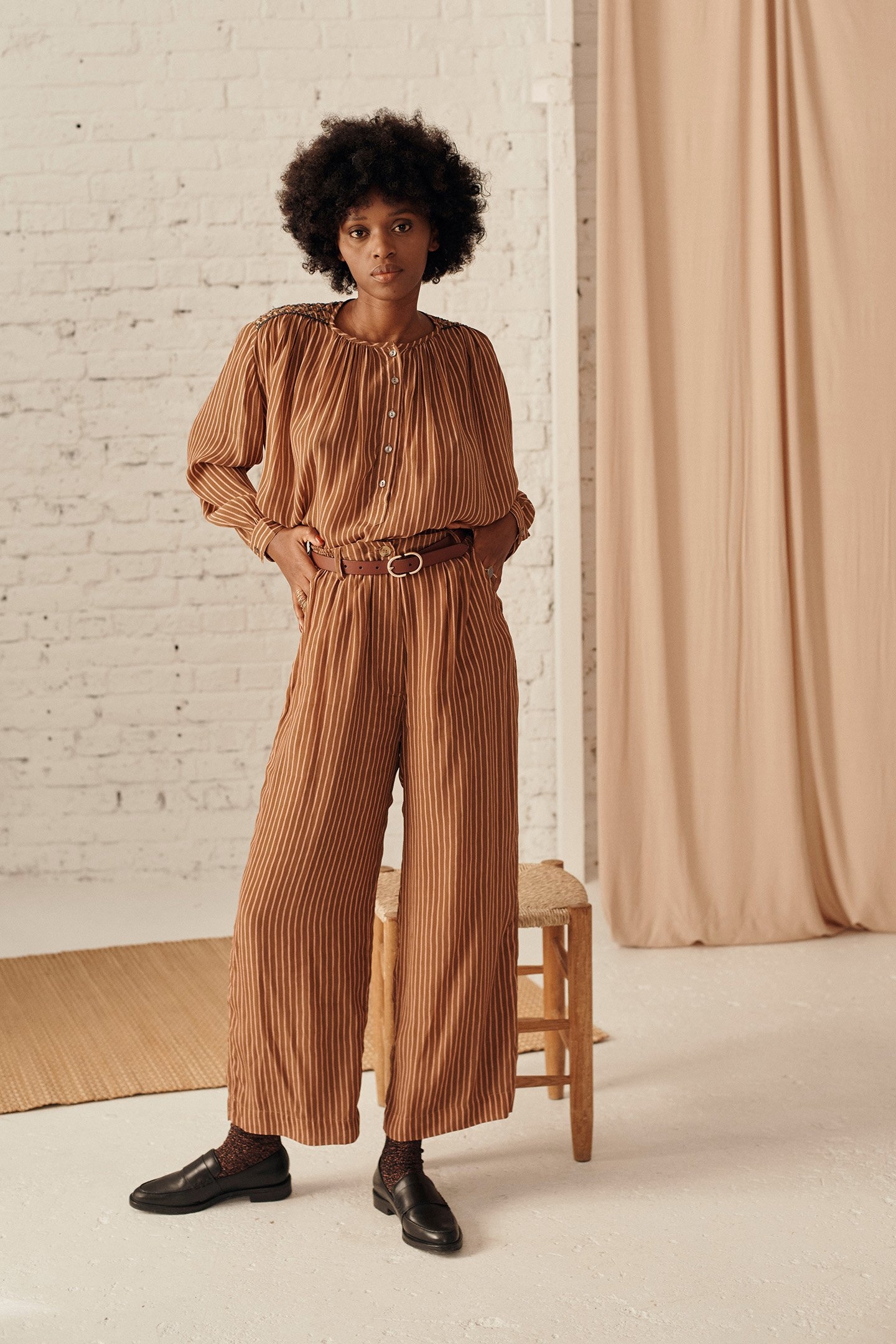 BLOUSE JULIAN CINNAMON 2