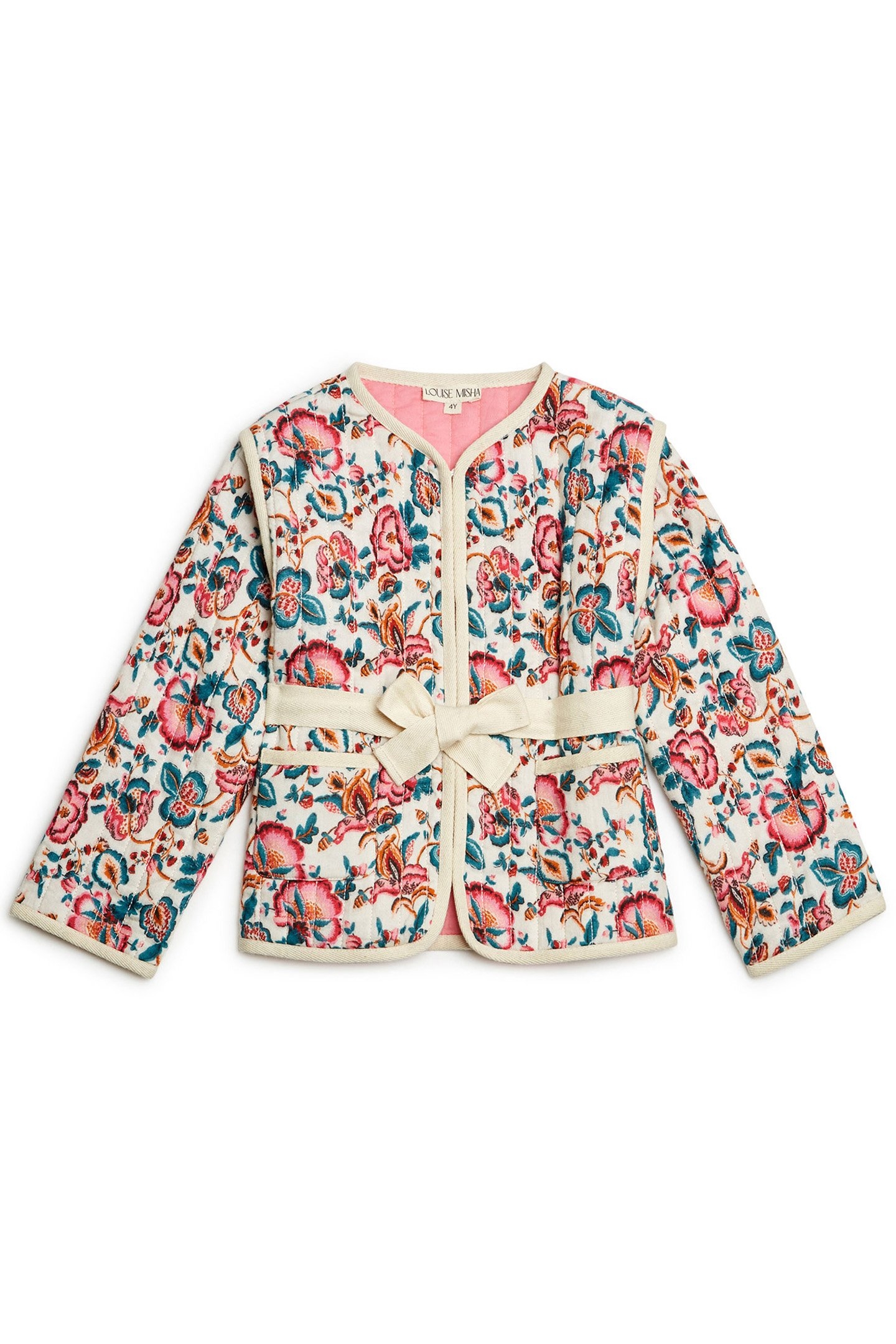 JACKET TELIANI CREAM INDIAN FLOWERS 2