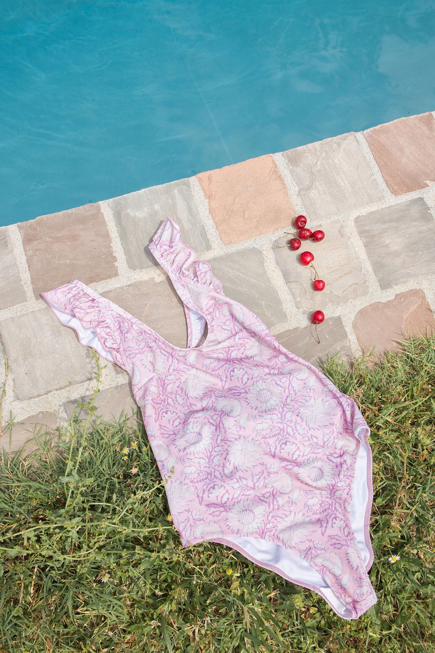 BATHING SUIT REVA PINK DAISY GARDEN 5