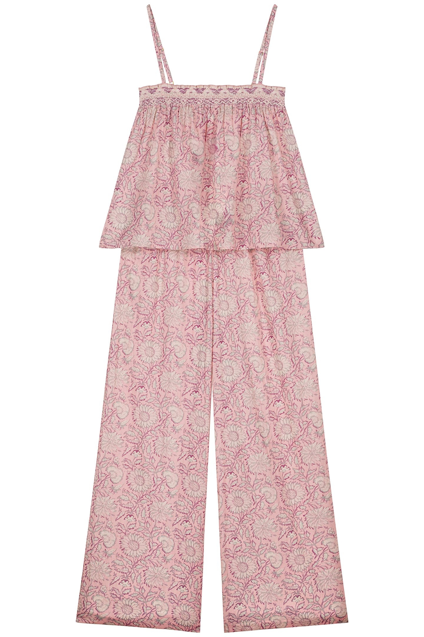 PAJAMAS SET MINALON PINK DAISY GARDEN 3