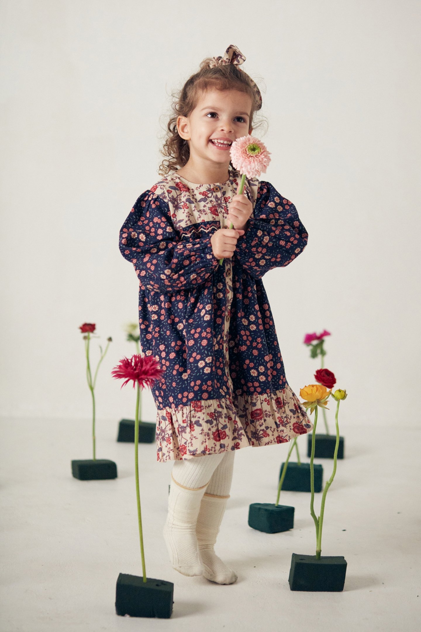 DRESS MASSILIA MIDSTARGAR-CREAM POP 1