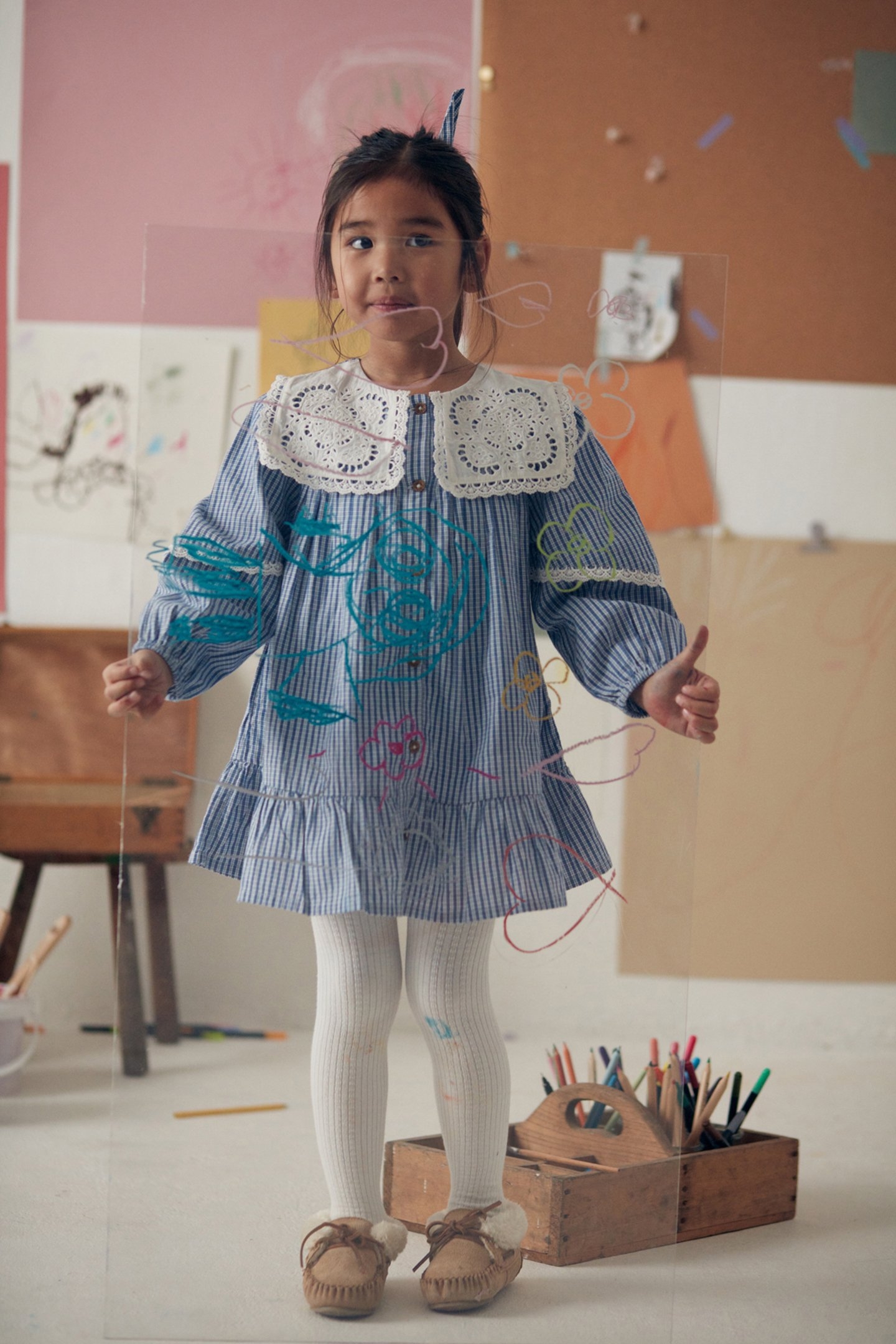 DRESS ARINOLA BLUE SONNET VICHY 5