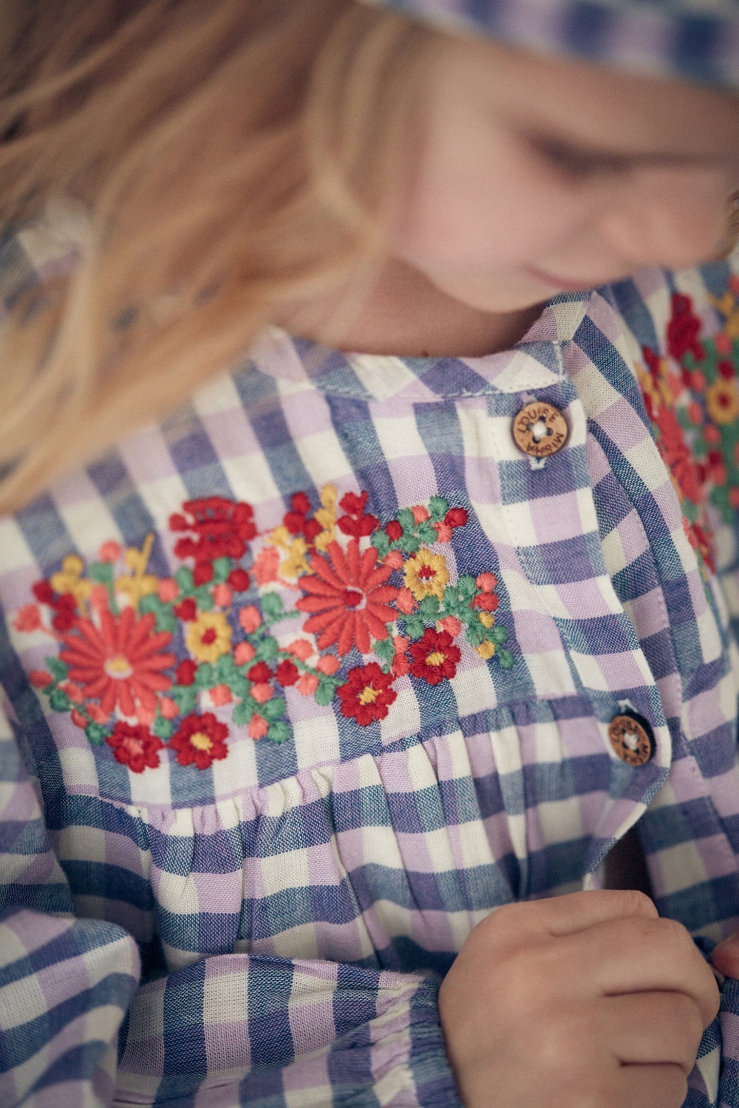 DRESS MASSILIA BLUE & PURPLE CHECKS 5