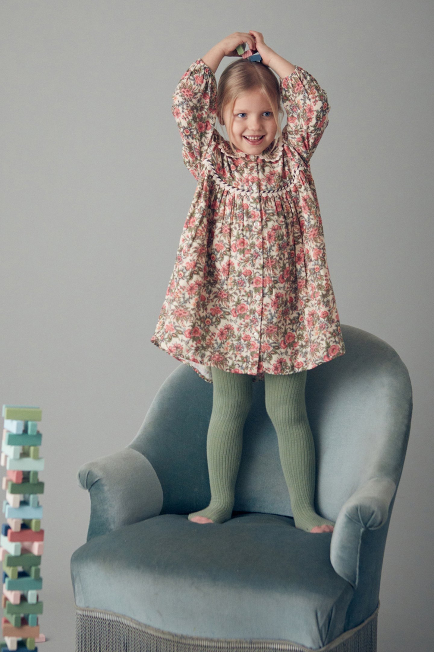 DRESS MARLOTTA IVORY ENCH FIELDS 1