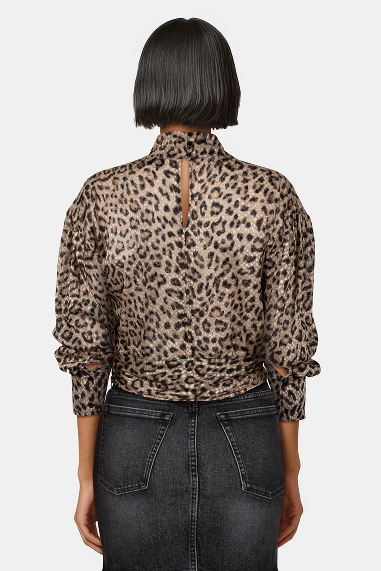 MEIKO TOP BLACK LEOPARD 2