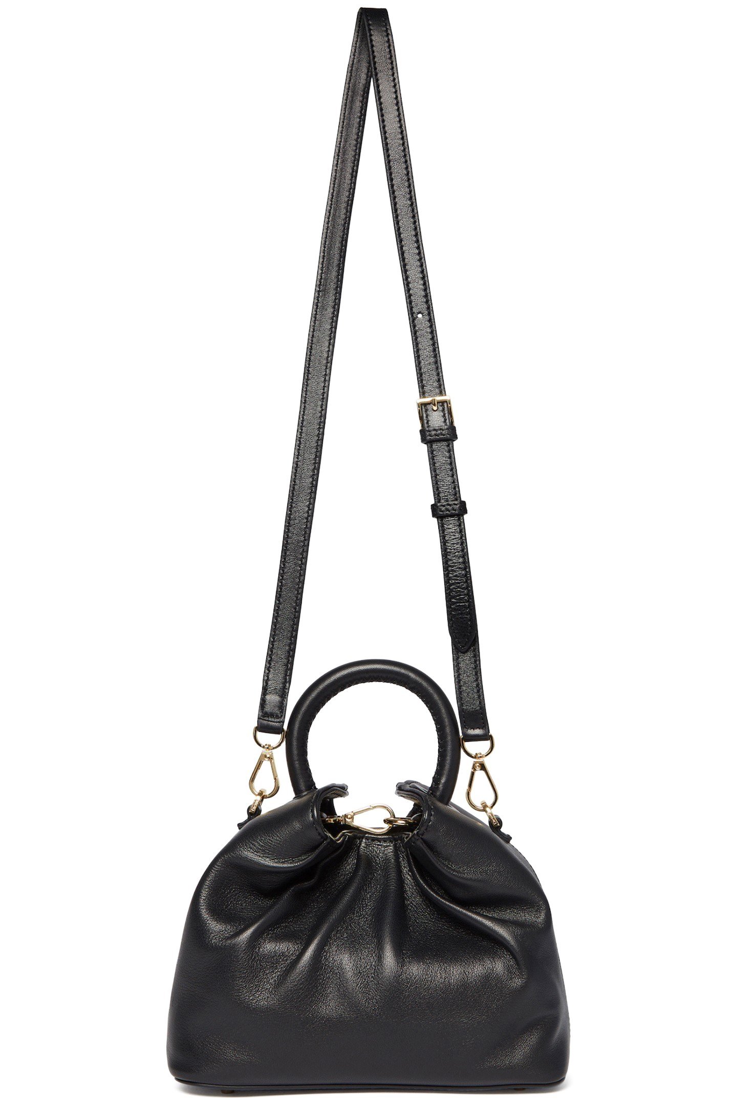 SMALL DUMPLING LEATHER BLACK 2