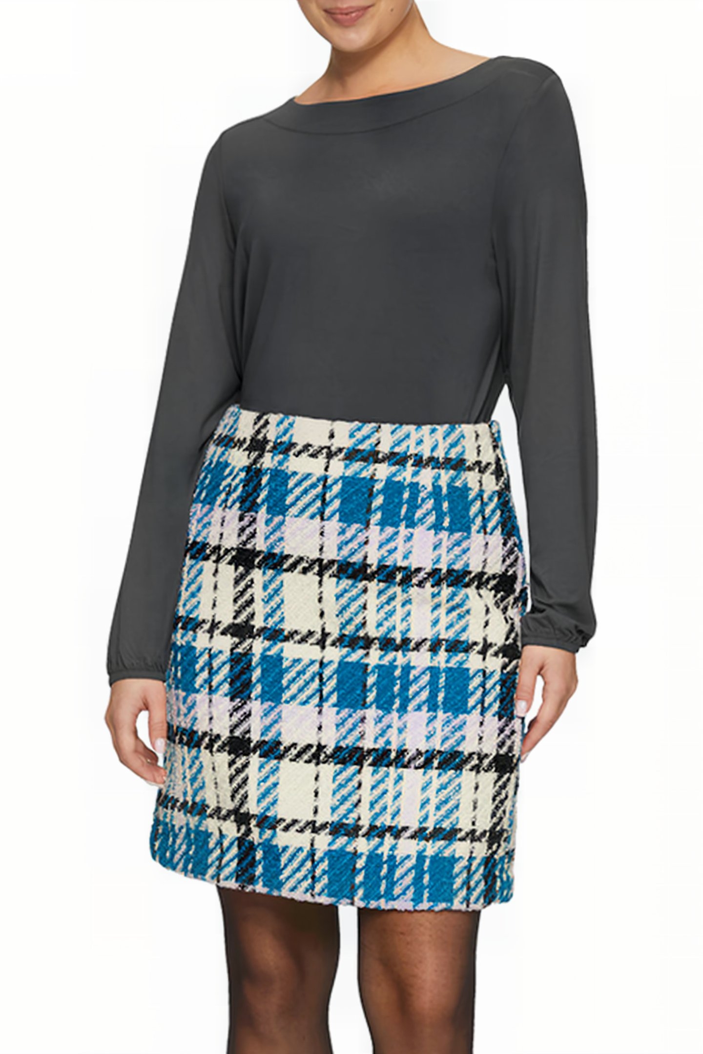 S.OLIVER T-SHIRTS GREY/BLACK 1