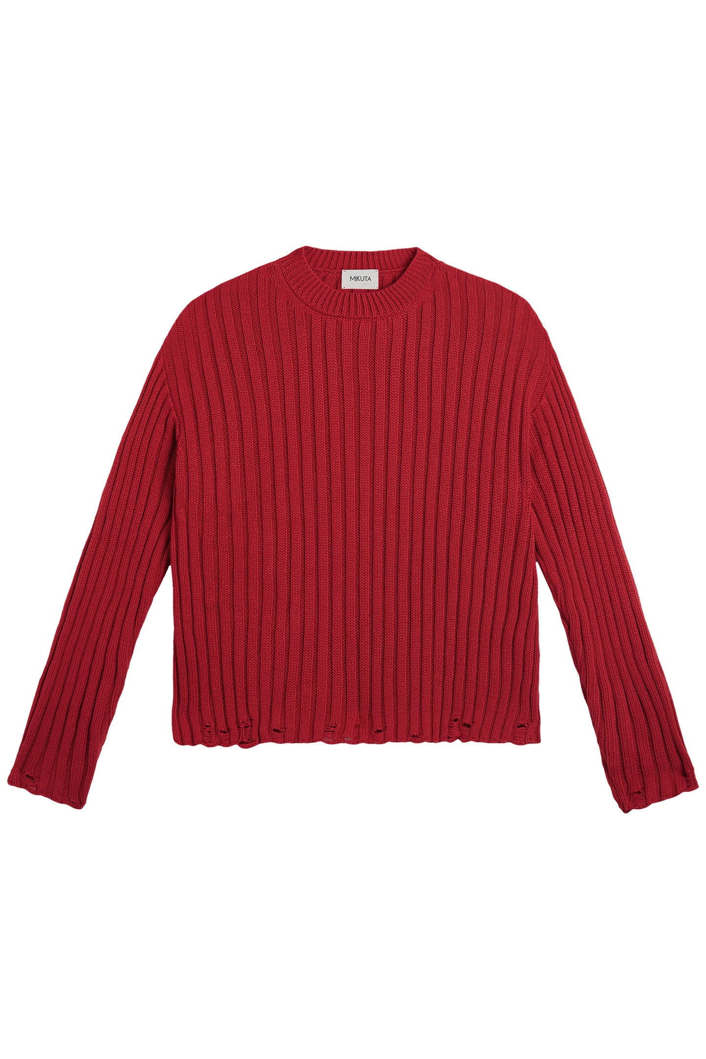 THE RED DESTROYED KNITTED SWEATER 3