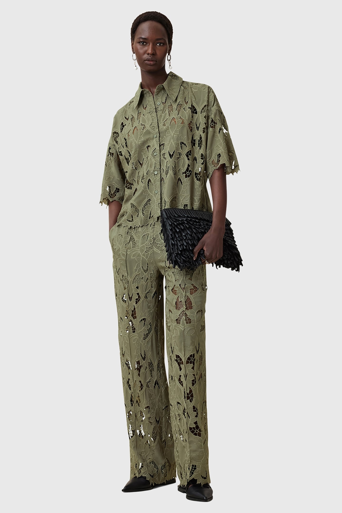 CHARLI EMB SHIRT MERMAID GREEN 3