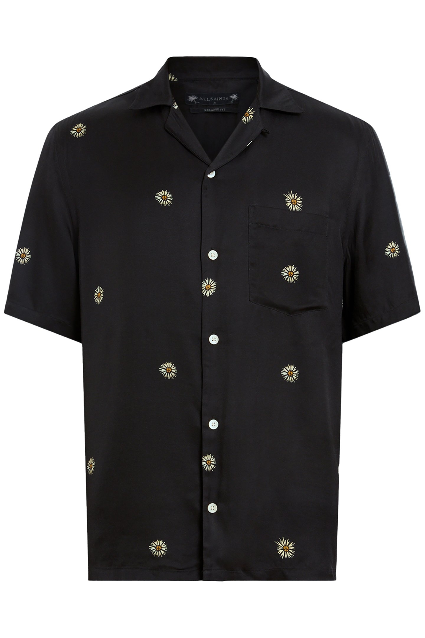 FLEUR PEACE SS SHIRT JET BLACK 5