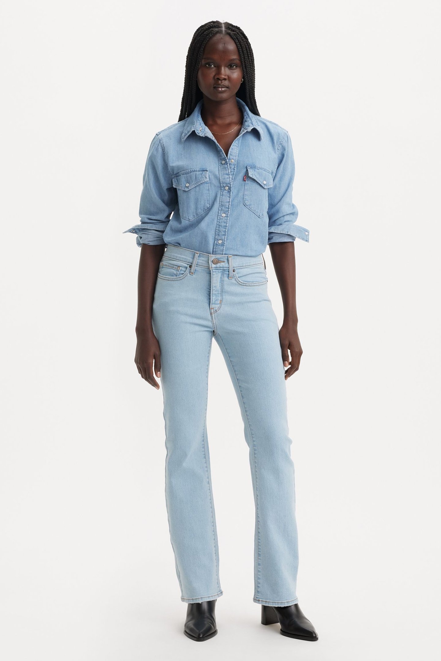 315 SHAPING BOOTCUT JEANS MED INDIGO 4