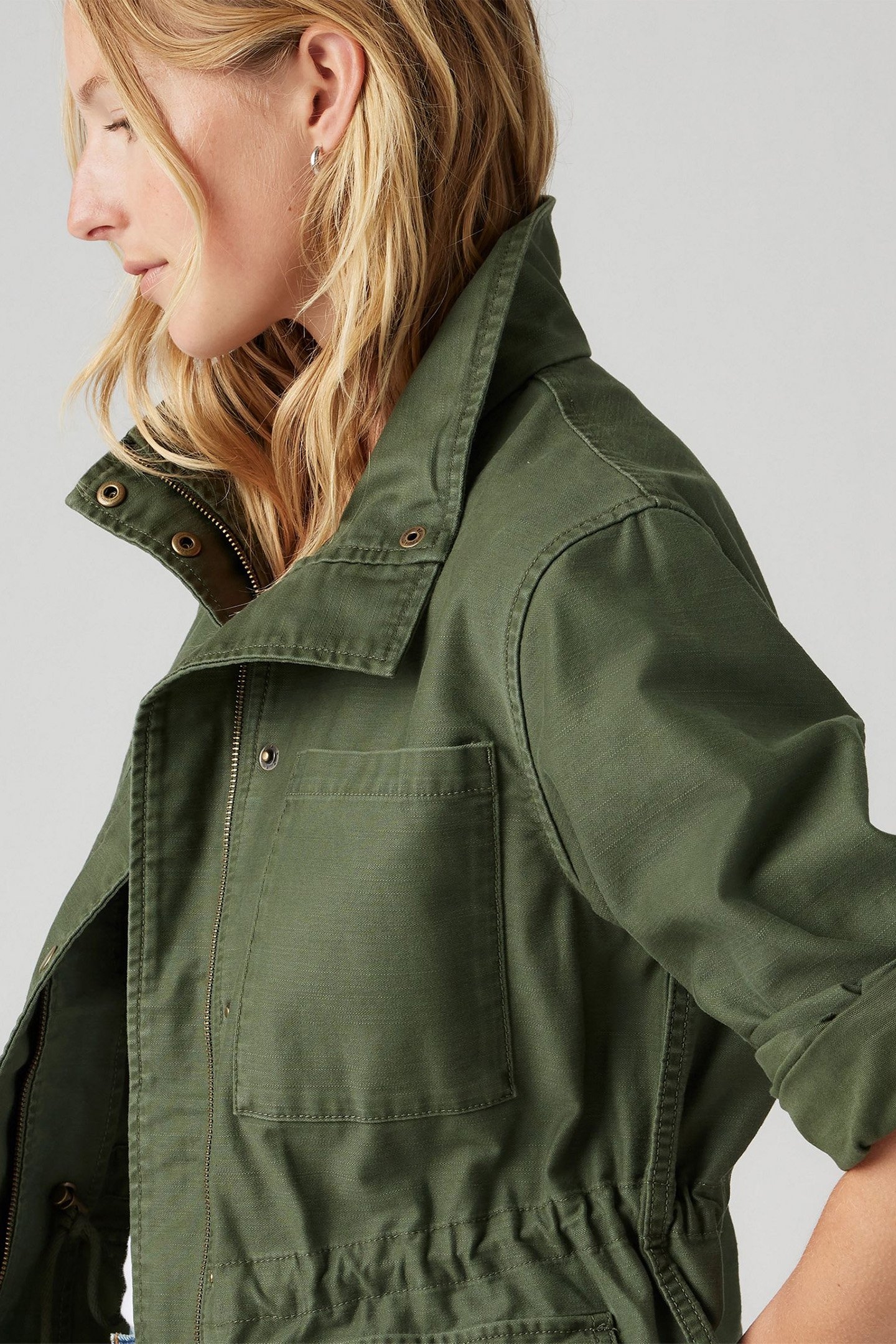 KARLIE UTILITY JACKET GREEN 5