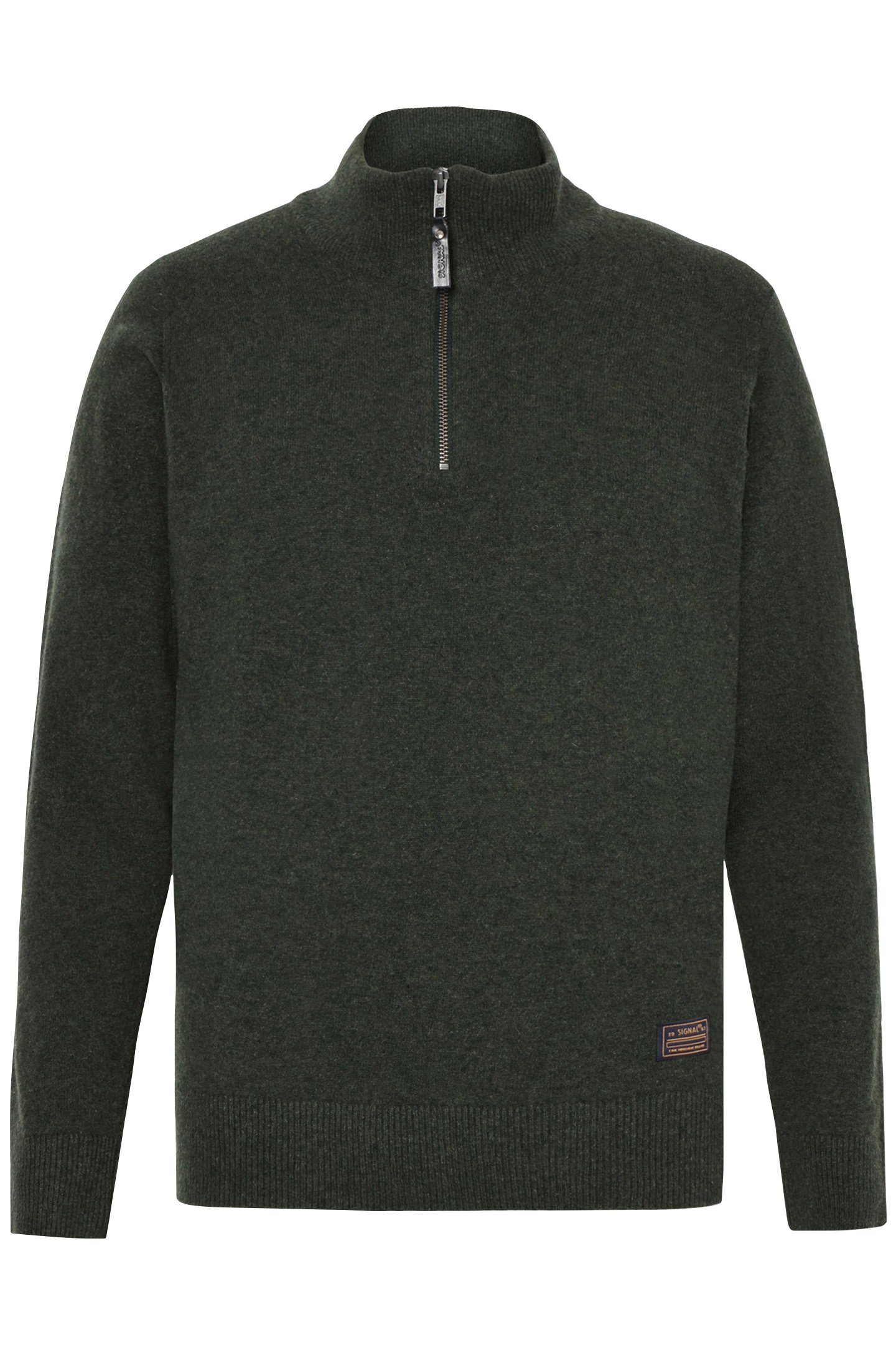 ROBERTSI HALF ZIP KNIT FULL GREEN 1