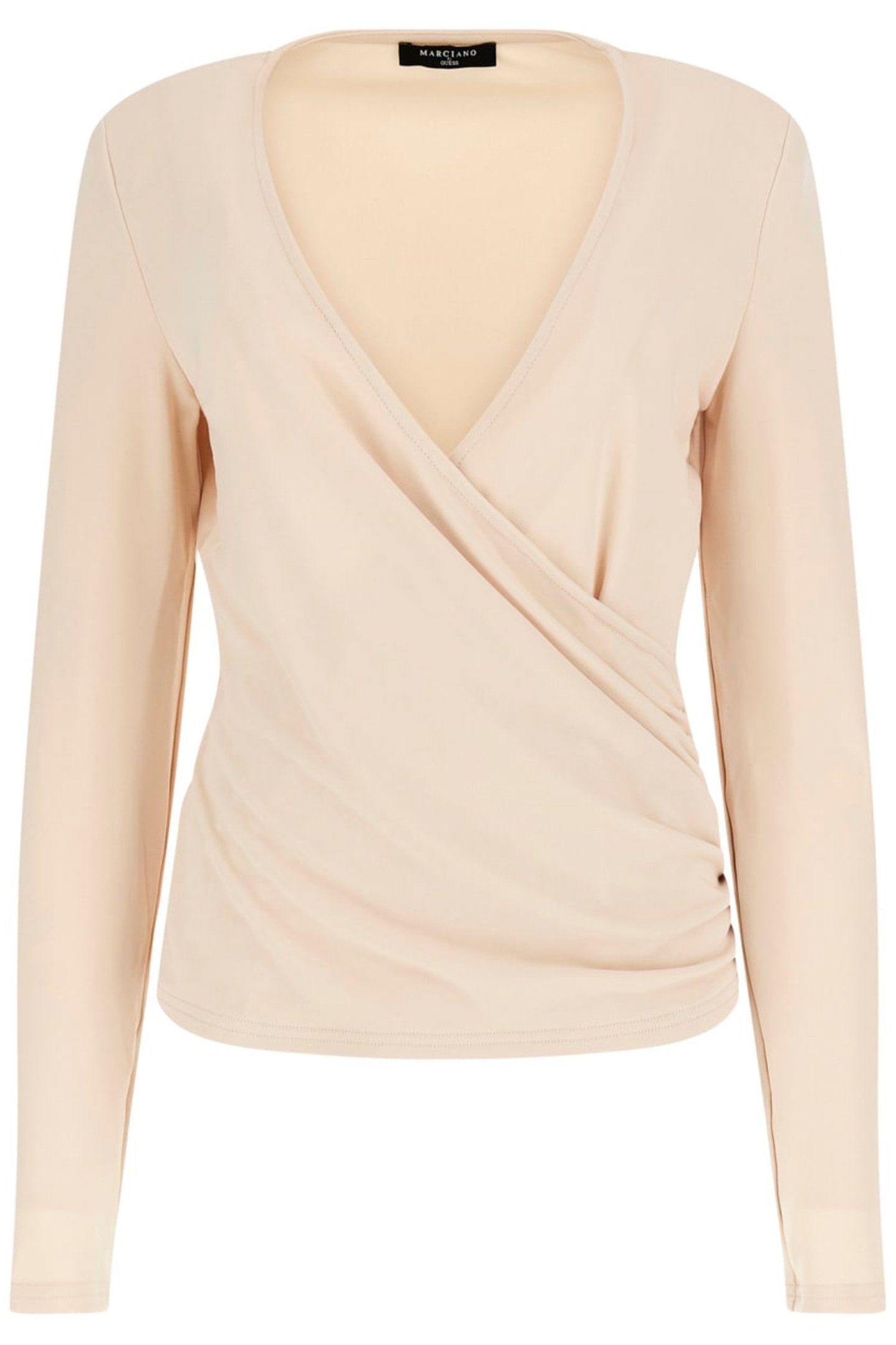 DORIS LS VNECK TOP EGGSHELL ECRU 1